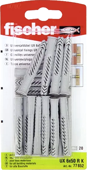 Fischer Universaldübel UX 6X50 RK Fischer Universaldübel UX 6X50 RK
