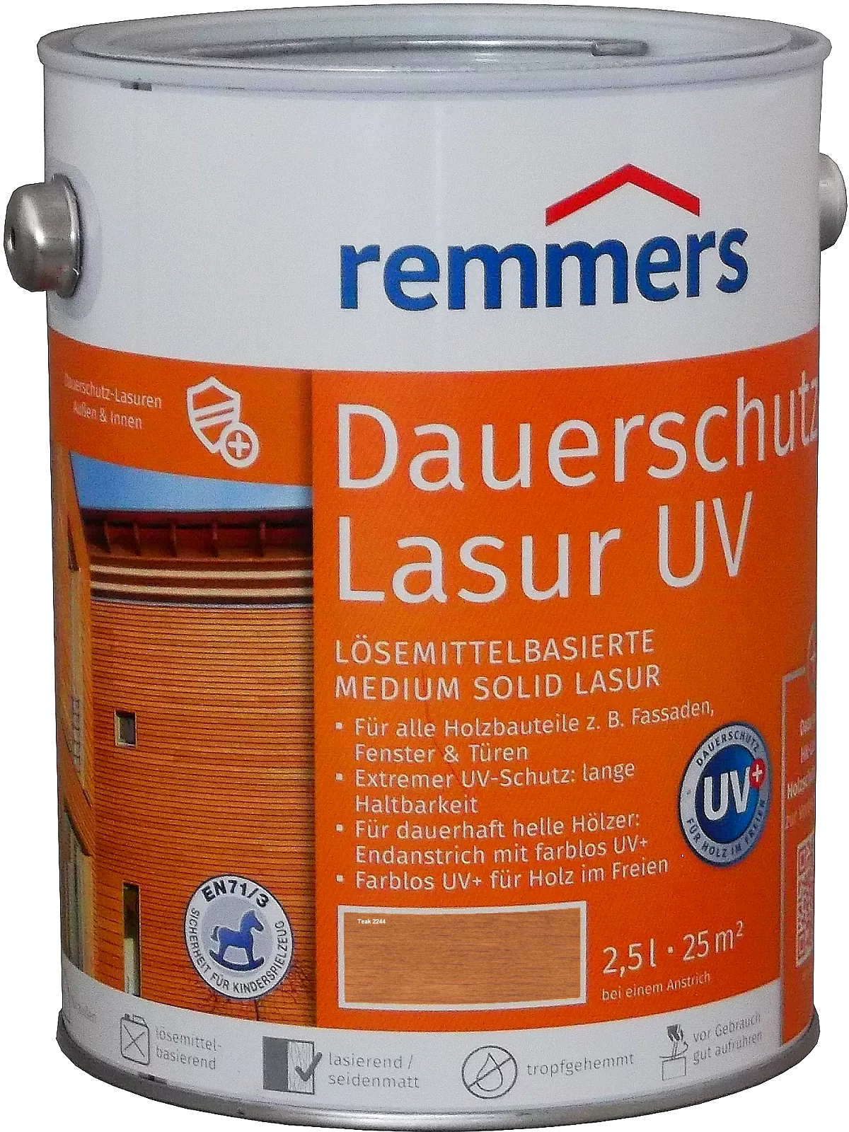 2,5L Remmers Dauerschutz-Lasur UV Teak