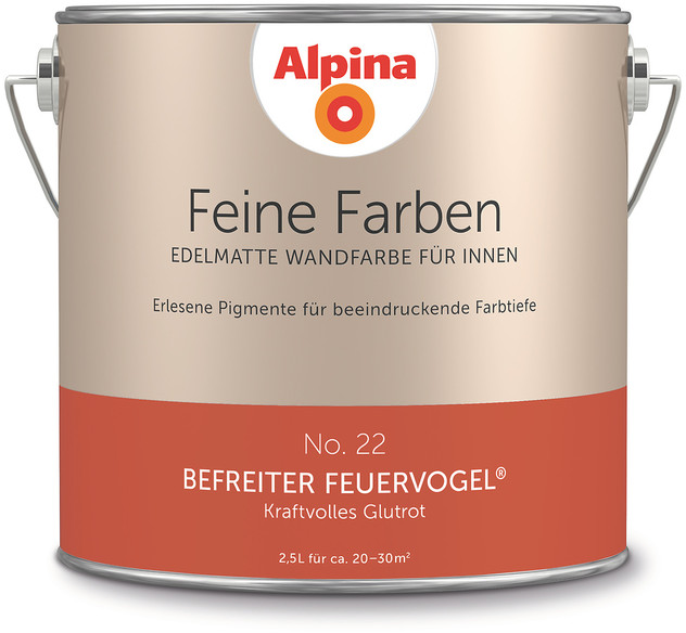2,5L ALPINA Feine Farben Befreiter Feuervogel No22 2,5L ALPINA Feine Farben Befreiter Feuervogel No22