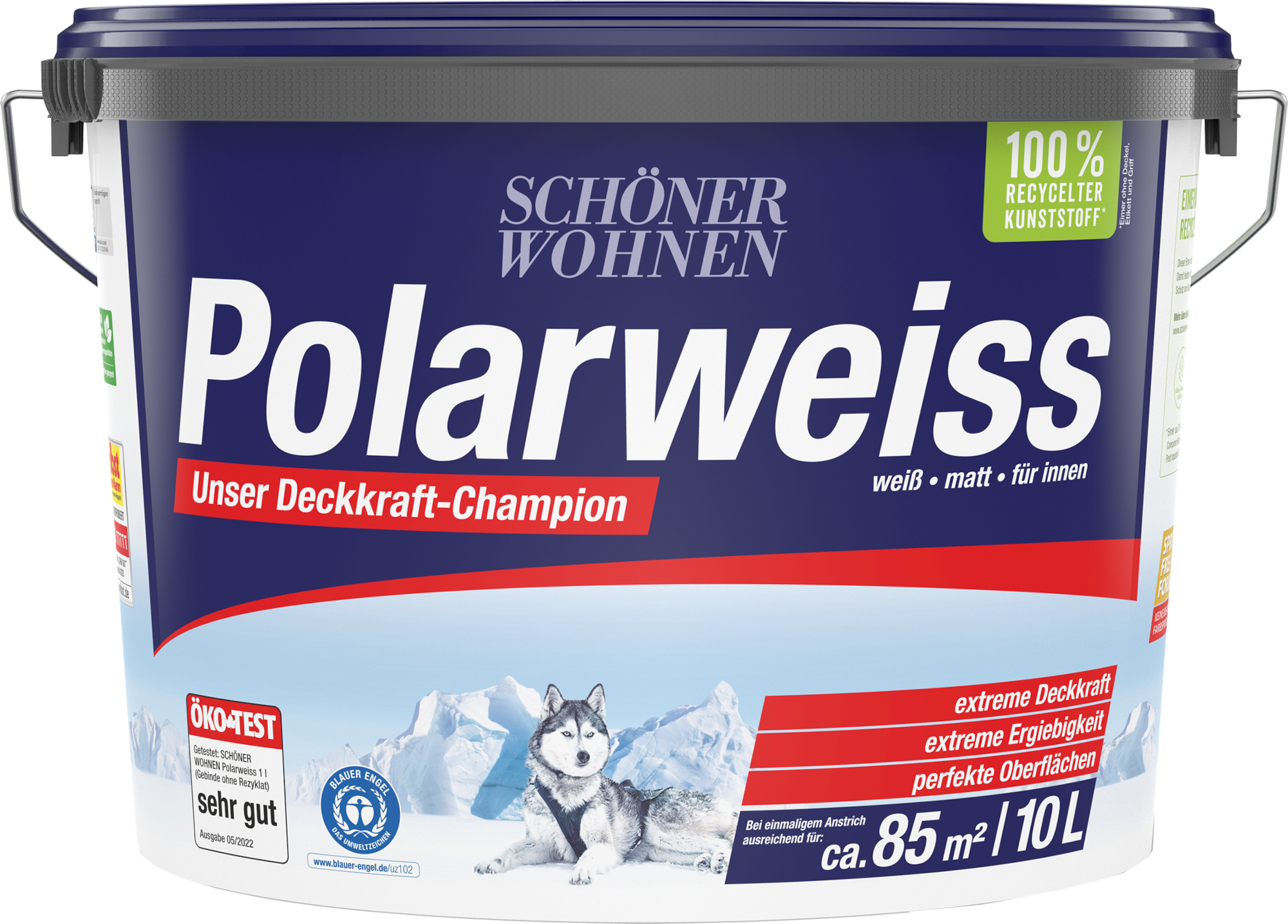 10L Polarweiß Scheuerbeständig, weiß 10L Polarweiß Scheuerbeständig, weiß