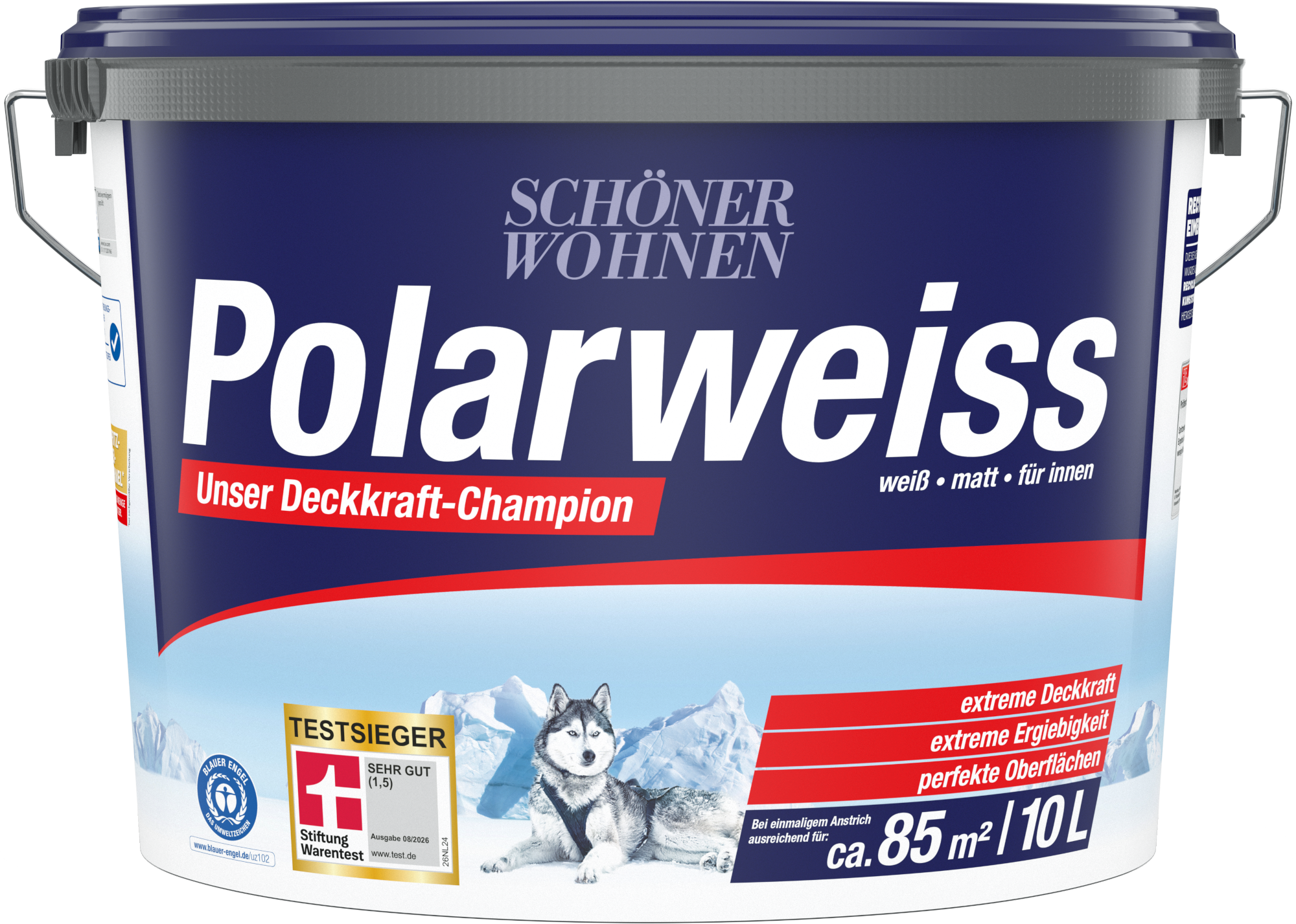 10L Polarweiß Scheuerbeständig, weiß