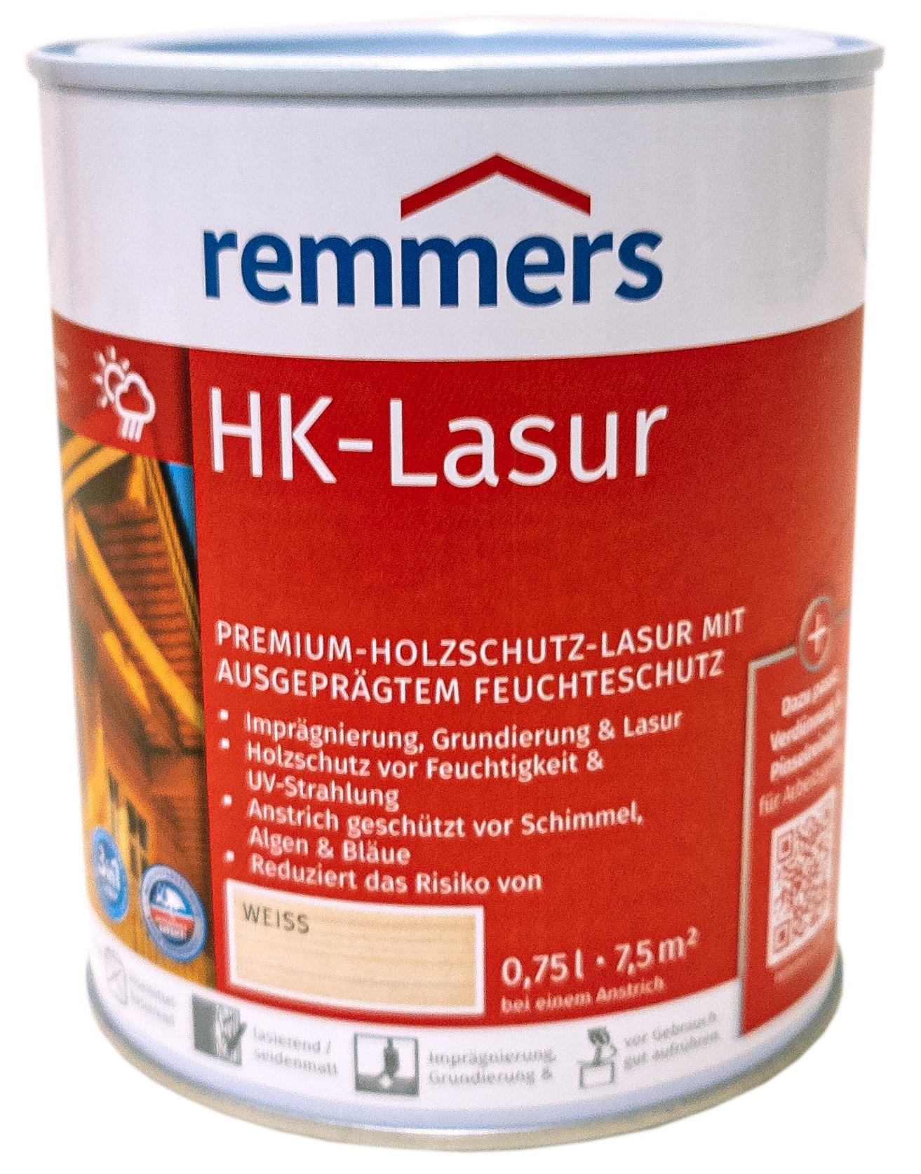 750ml Remmers HK Lasur Weiss 750ml Remmers HK Lasur Weiss