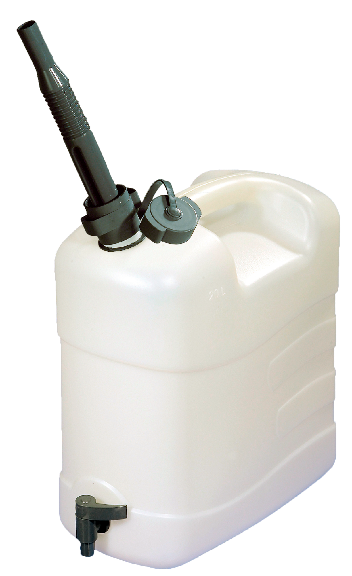 20L Combi Kanister mit Ablasshahn und Ausgießtülle 20L Combi Kanister mit Ablasshahn und Ausgießtülle