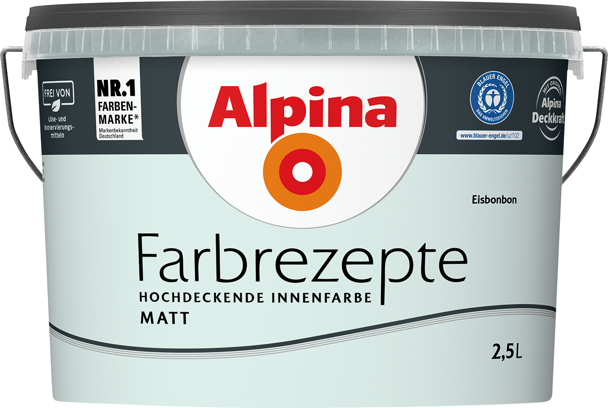 2,5L ALPINA Farbrezepte Eisbonbon, Matt 2,5L ALPINA Farbrezepte Eisbonbon, Matt