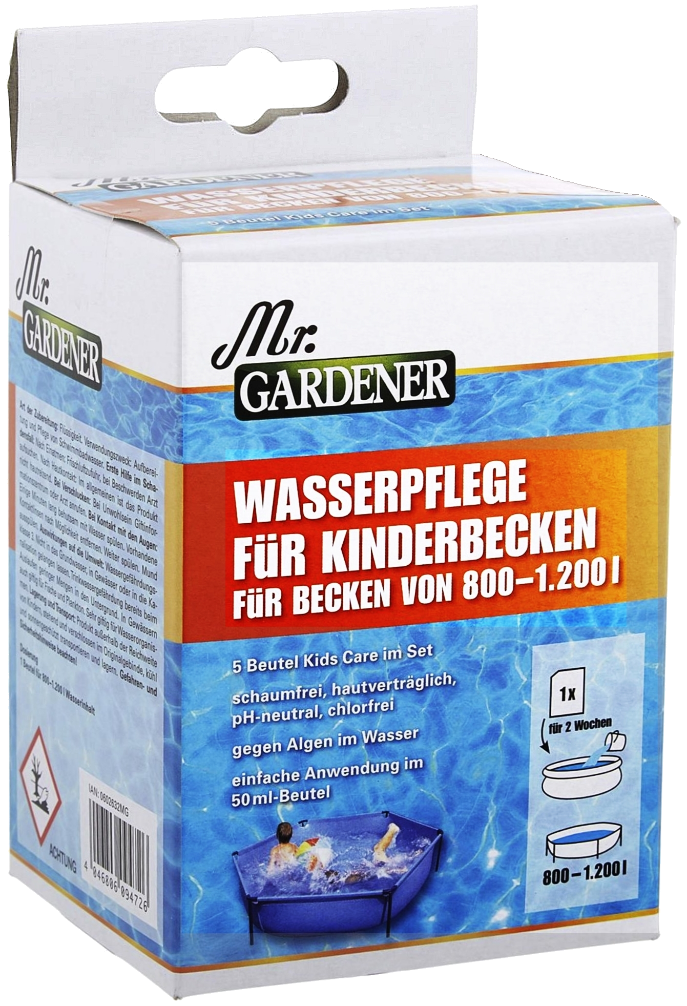 Mr.Gardener Kids Care Wasserpflege für Kinderbecken Mr.Gardener Kids Care
