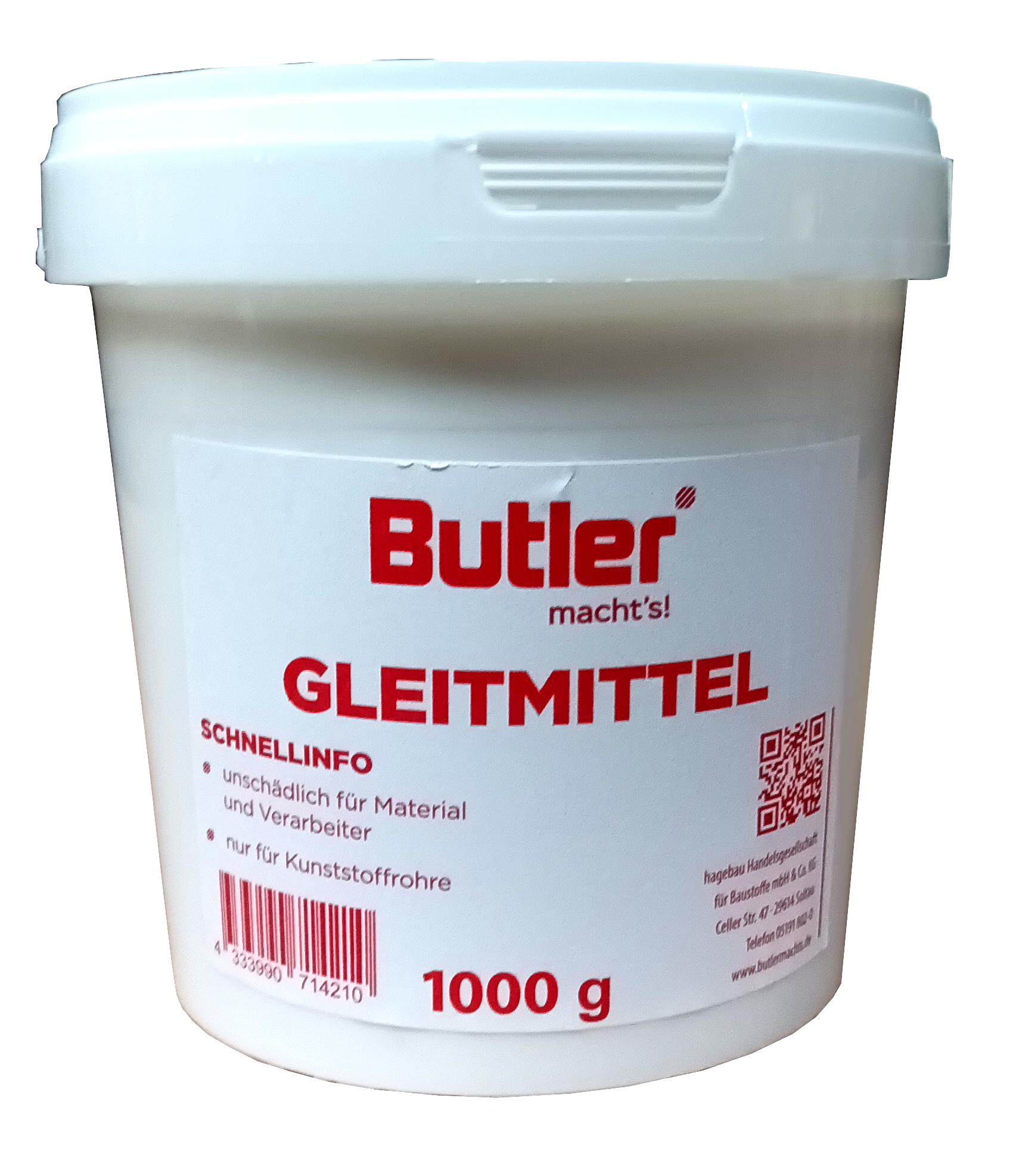 1L Gleitmittel f. Kunststoffrohre Butler machts 1L Gleitmittel f. Kunststoffrohre Butler machts