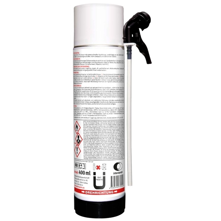 400ml Butler machts 2K Zargenschaum B2 grün Schnellschaum 400ml Butler machts 2K Zargenschaum B2 grün Schnellschaum