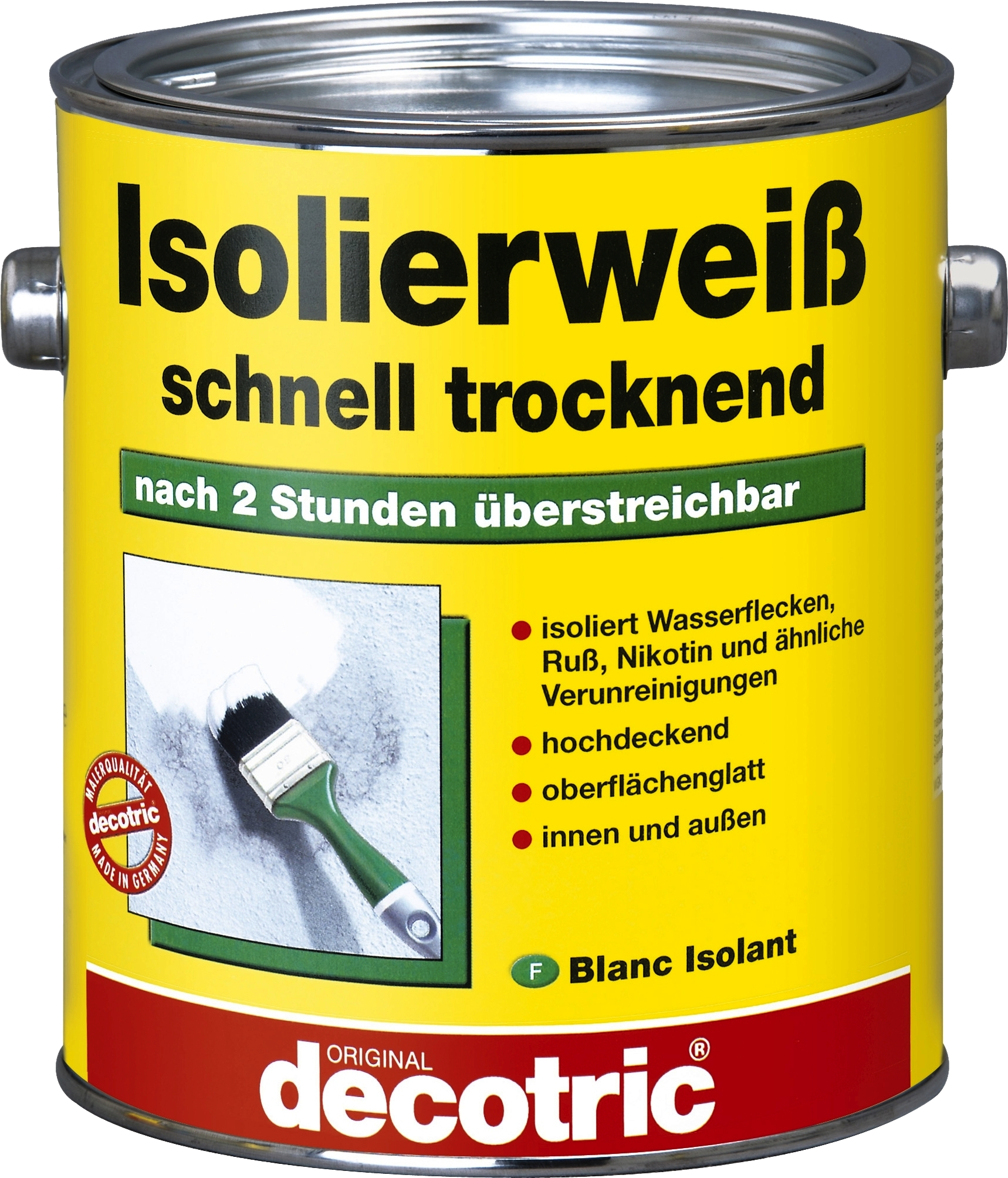 2L Decotric Isolierweiß Isolierfarbe Nikotinsperre 2L Decotric Isolierweiß Isolierfarbe Nikotinsperre