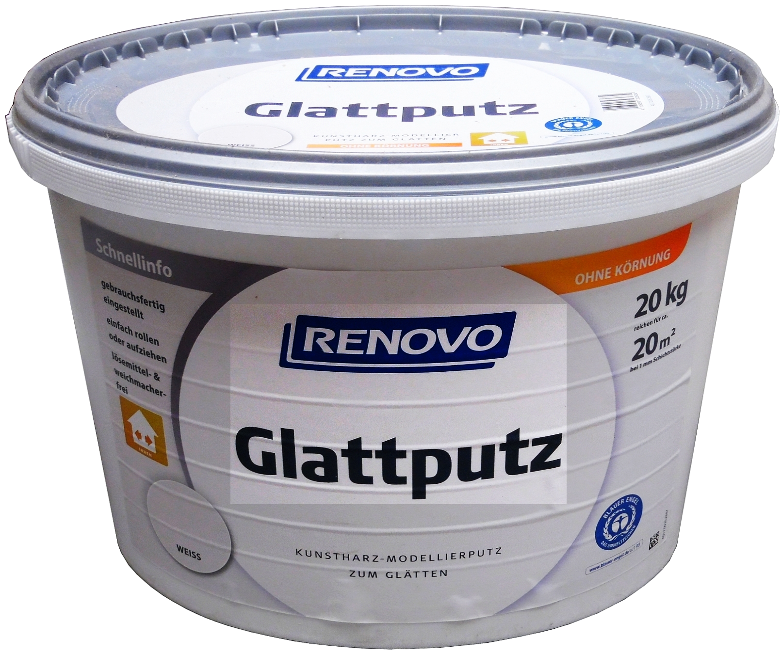 20kg Renovo Glattputz Weiß Modelierputz