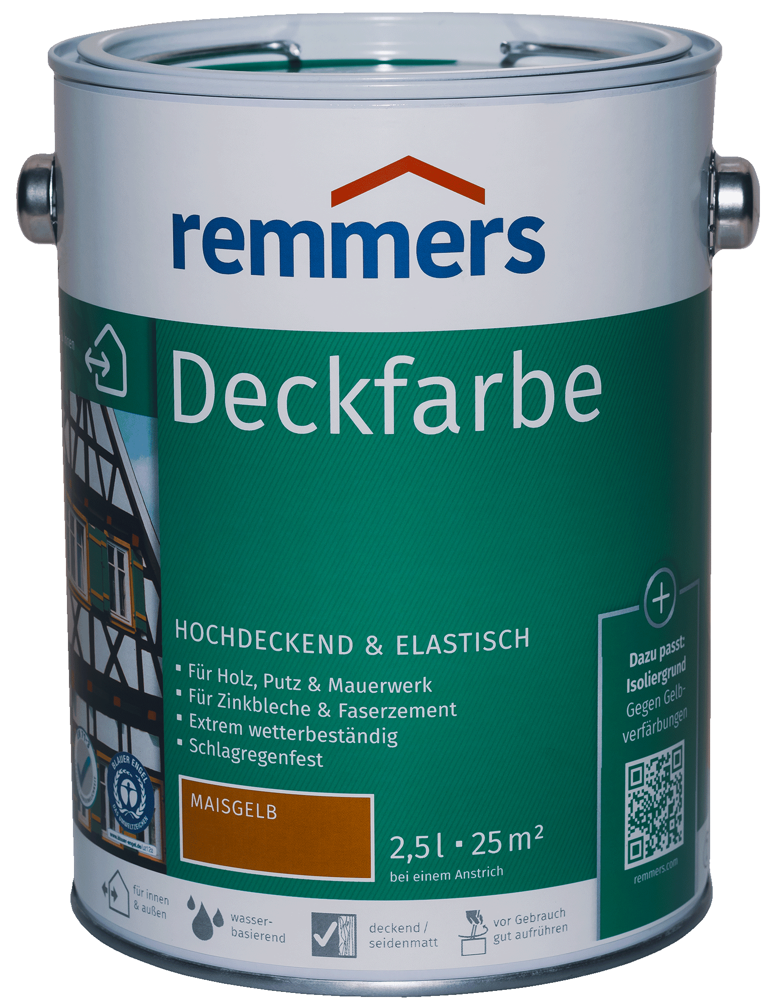 2,5L Remmers Deckfarbe Maisgelb 2,5L Remmers Deckfarbe Maisgelb