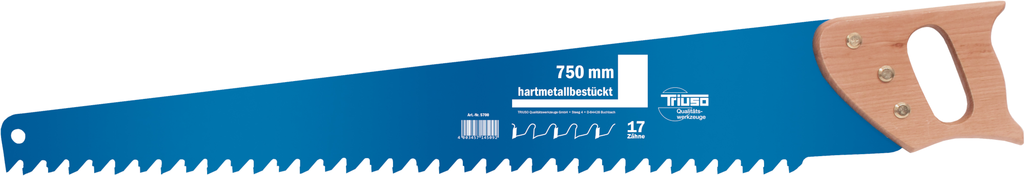 Triuso Porenbetonsäge 750mm Zähne bestück mit Hartmetall Triuso Porenbetonsäge 750mm Zähne bestück mit Hartmetall