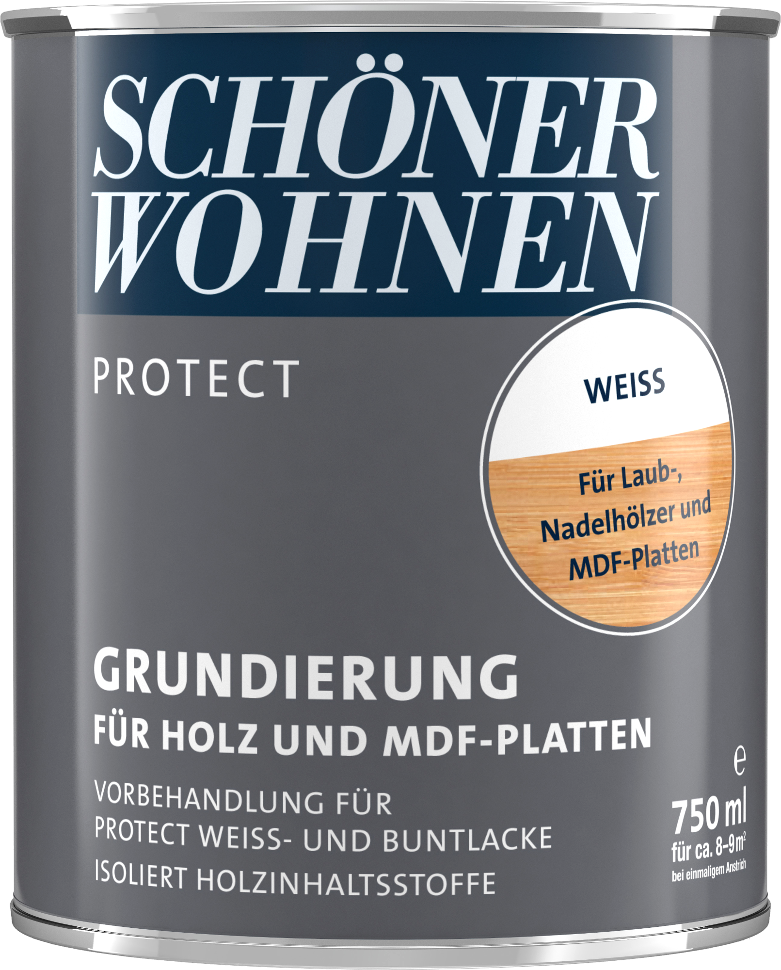 750ml Schöner Wohnen Protect Grundierung für Holz und MDF-Platten weiss 750ml Schöner Wohnen Protect Grundierung für Holz und MDF-Platten weiss