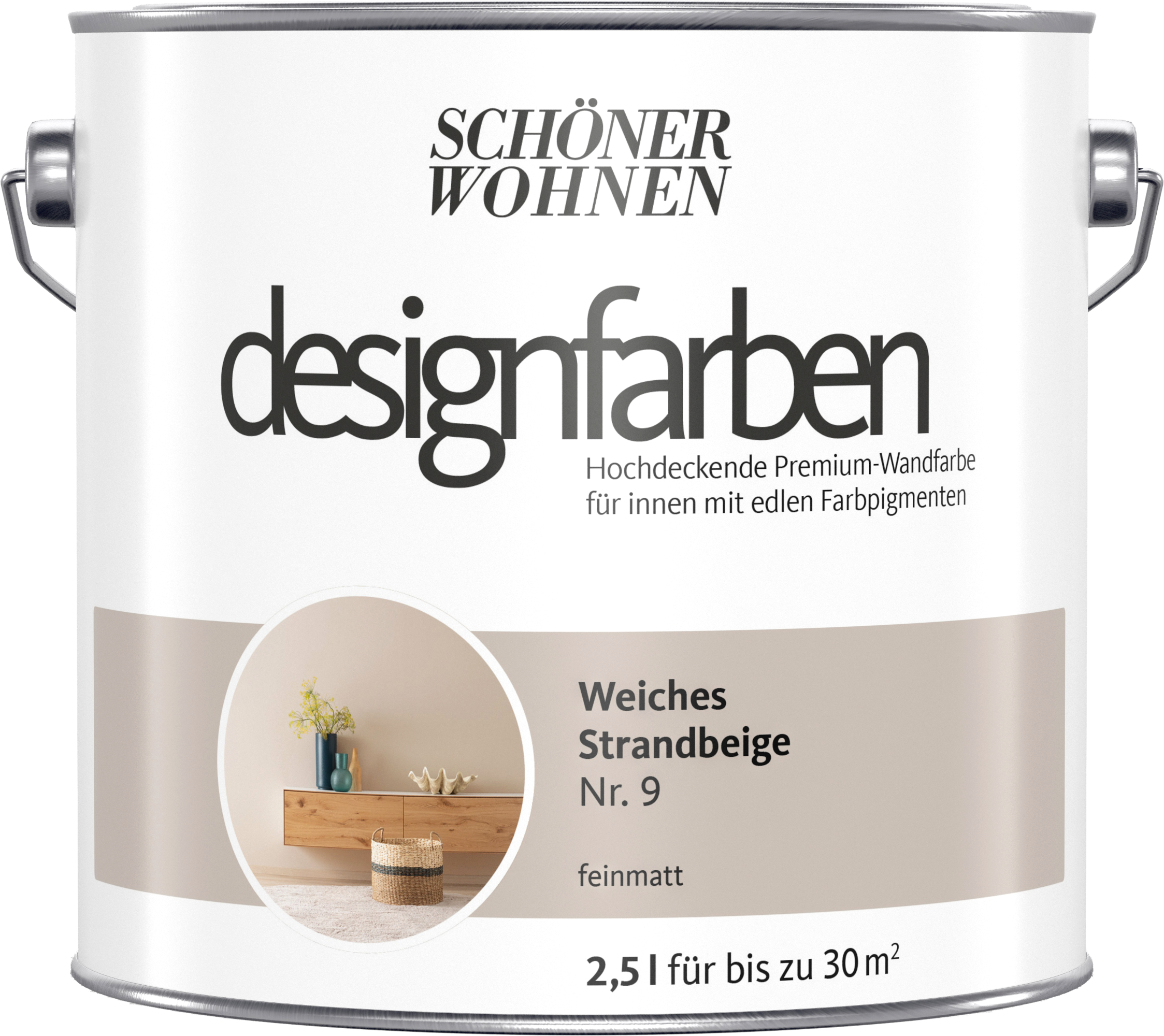 2,5L Schöner Wohnen Designfarbe Weiches Strandbeige 9 2,5L Schöner Wohnen Designfarbe Weiches Strandbeige 9