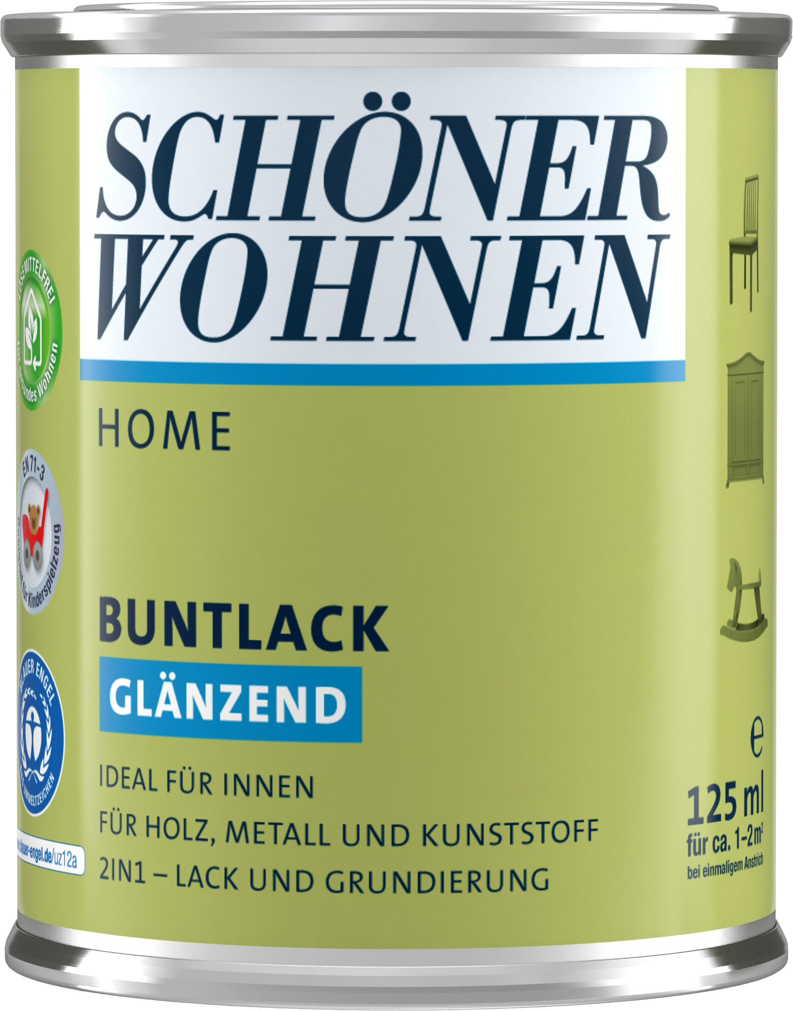 125ml Schöner Wohnen Home Buntlack glänzend, RAL 8017 Schokobraun 125ml Schöner Wohnen Home Buntlack glänzend, RAL 8017 Schokobraun