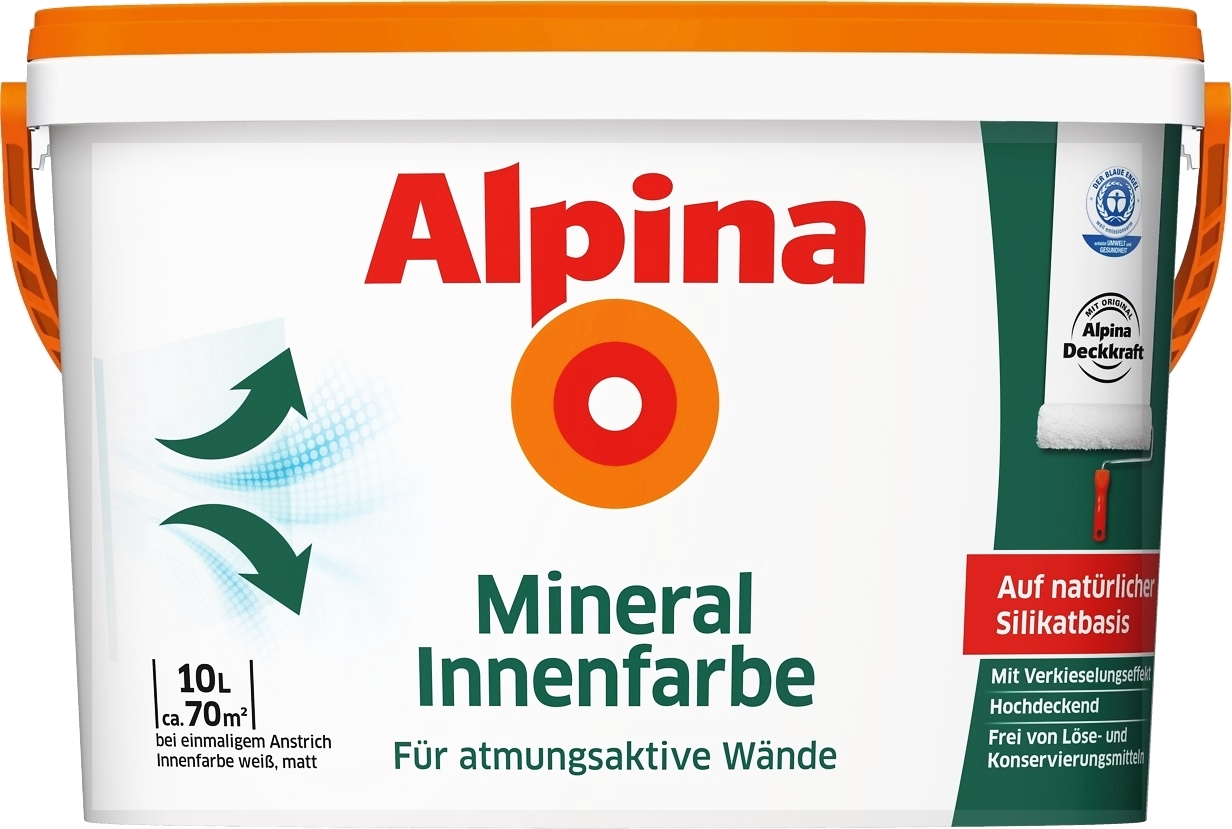 10L ALPINA Mineral-Innenfarbe Silikatbasis 10L ALPINA Mineral-Innenfarbe Silikatbasis