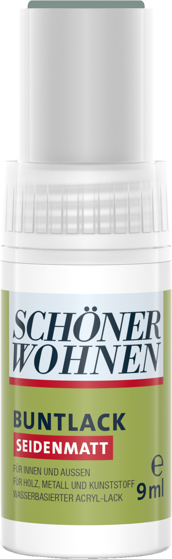 9ml Schöner Wohnen Home Lackstift seidenmatt, RAL 7001 Silbergrau