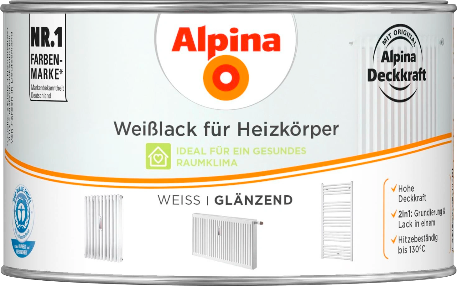 300ml ALPINA Weißlack für Heizkörper glänzend 300ml ALPINA Weißlack für Heizkörper glänzend