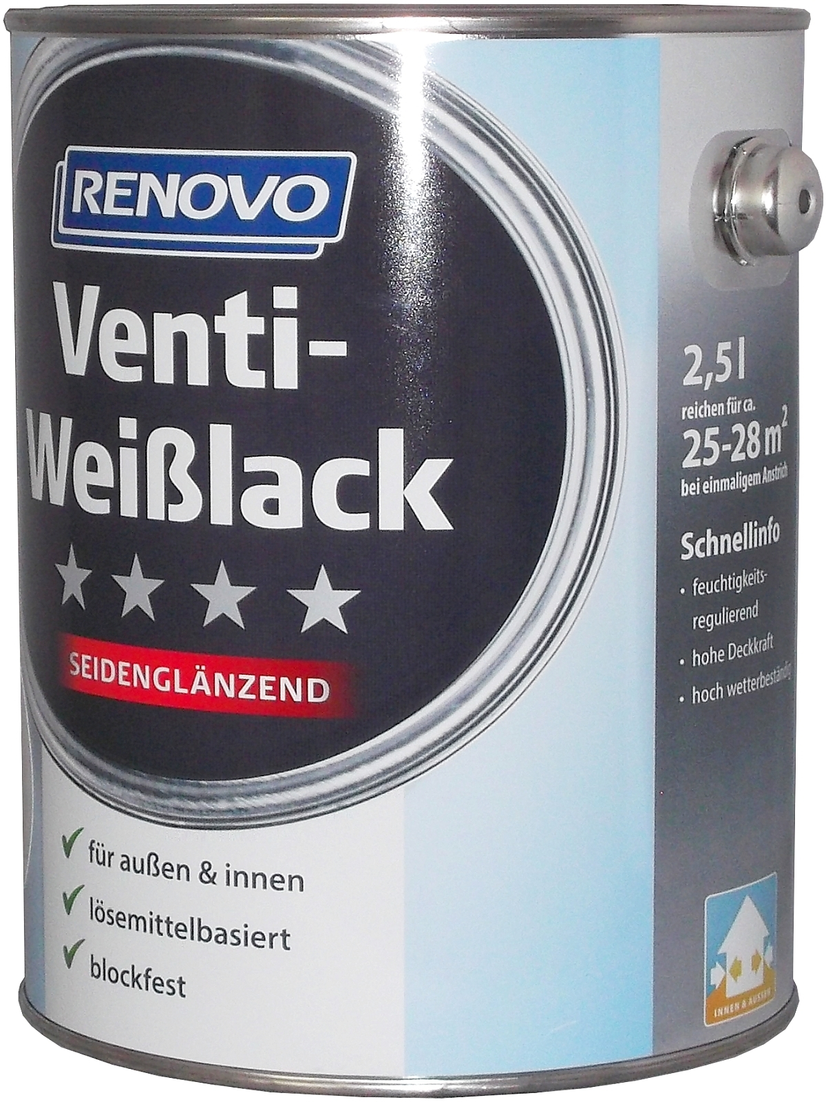2,5L Renovo Venti Weisslack seidenglänzend 2,5L Renovo Venti Weisslack seidenglänzend