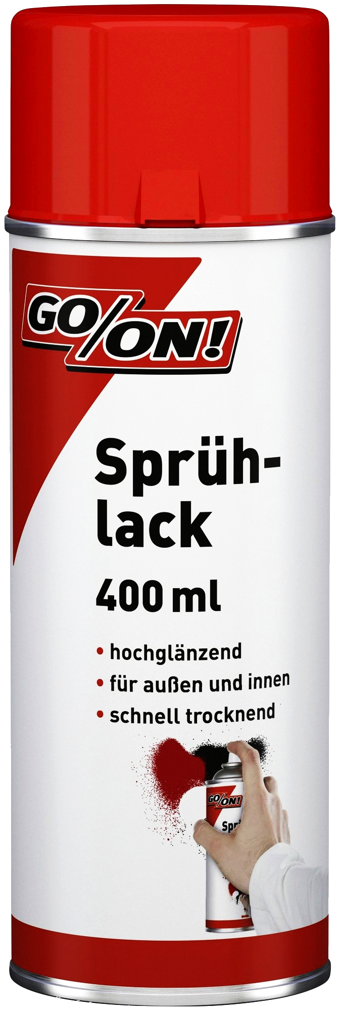 400ml Go/On Sprühlack Farbspray hochglanz feuerrot 400ml Go/On Sprühlack Farbspray hochglanz feuerrot