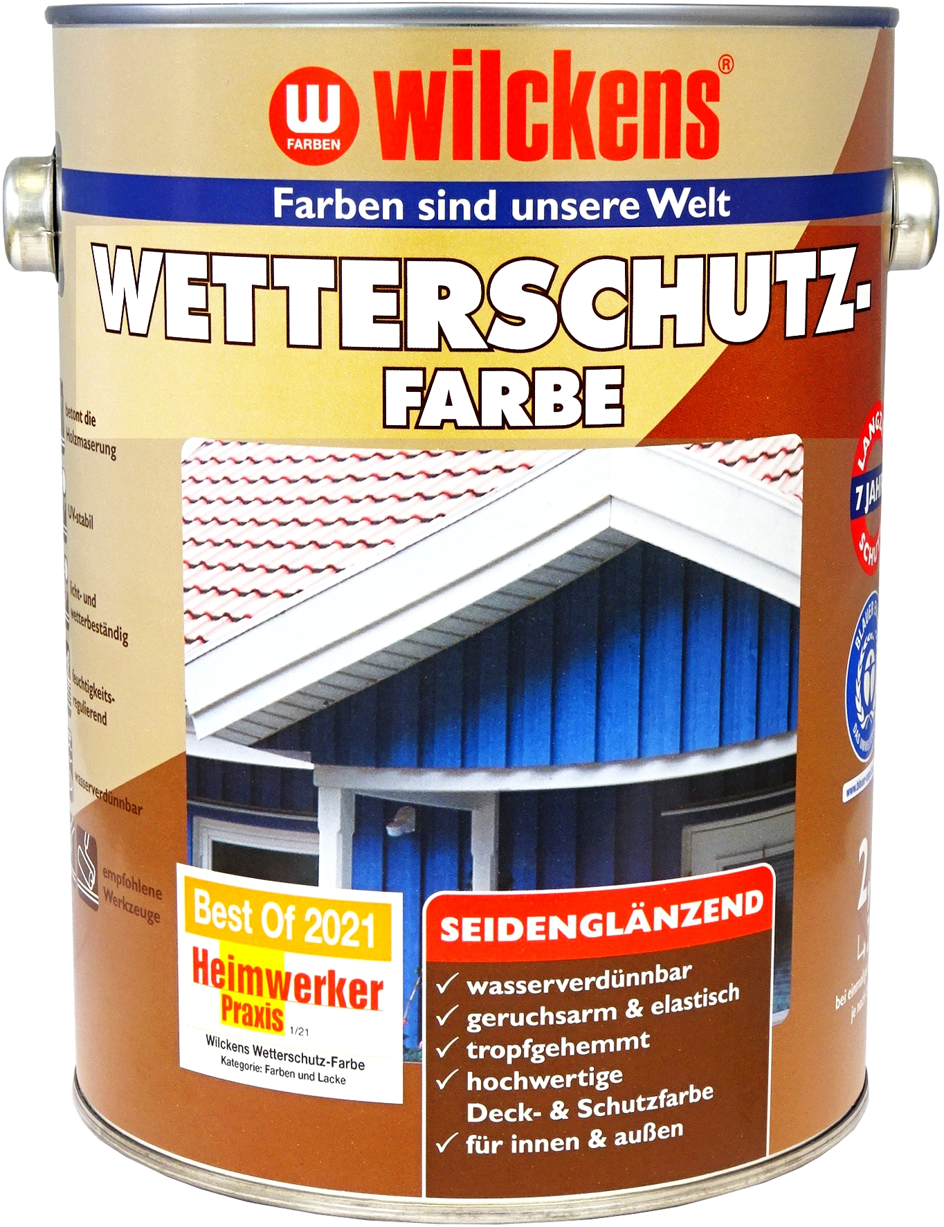 2,5L WILCKENS Wetterschutzfarbe anthrazitgrau 7016