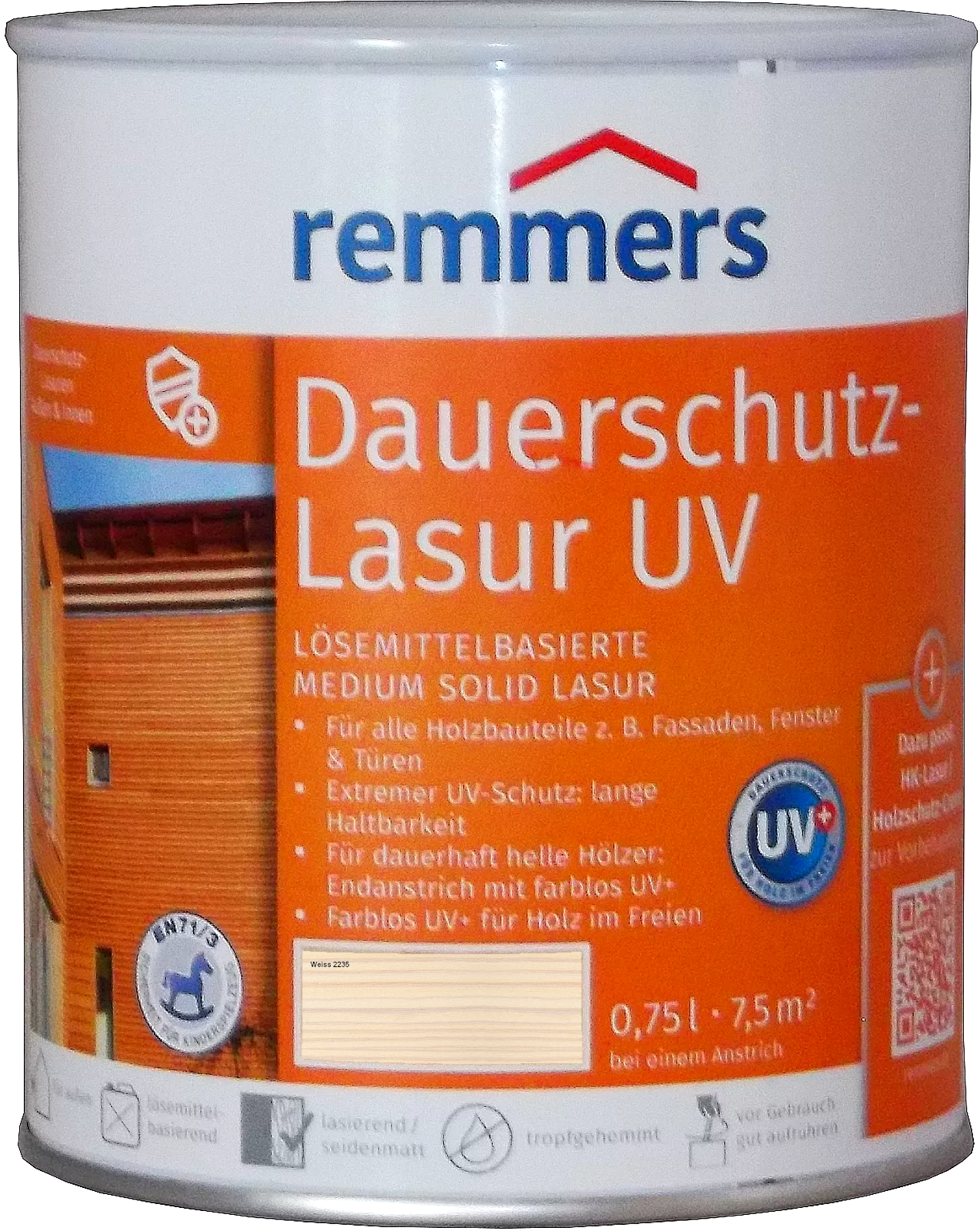 750ml Remmers Dauerschutz-Lasur UV Weiss 750ml Remmers Dauerschutz-Lasur UV Weiss