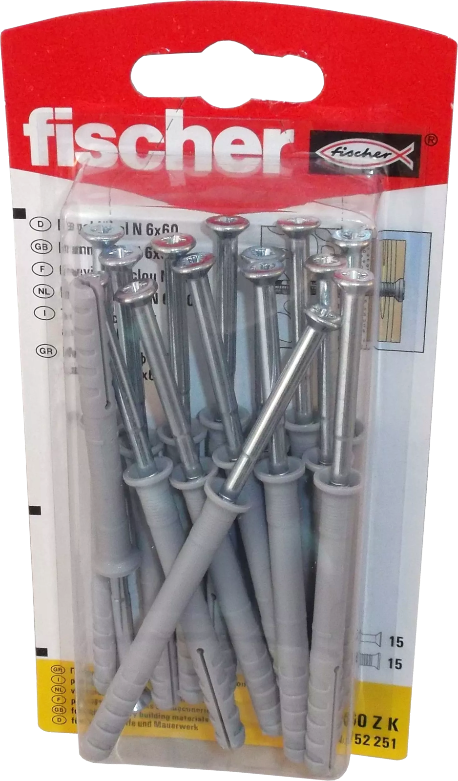 Fischer Nageldübel N 6x60 ZK Fischer Nageldübel N 6x60 ZK
