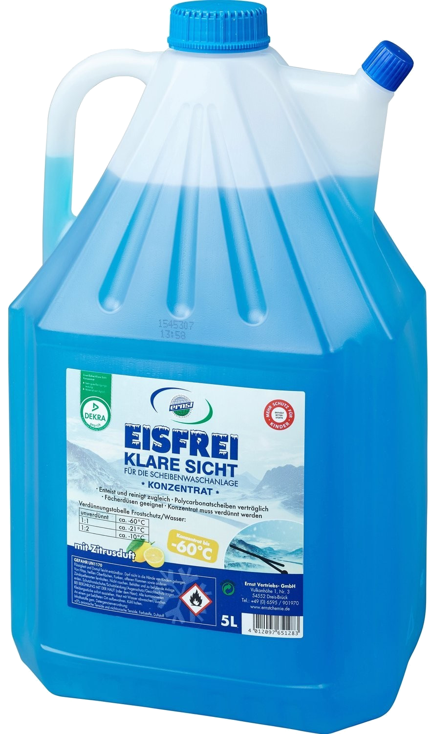 5L Ernst Eisfrei Klare Sicht bis -60° 5L Ernst Eisfrei Klare Sicht bis -60°
