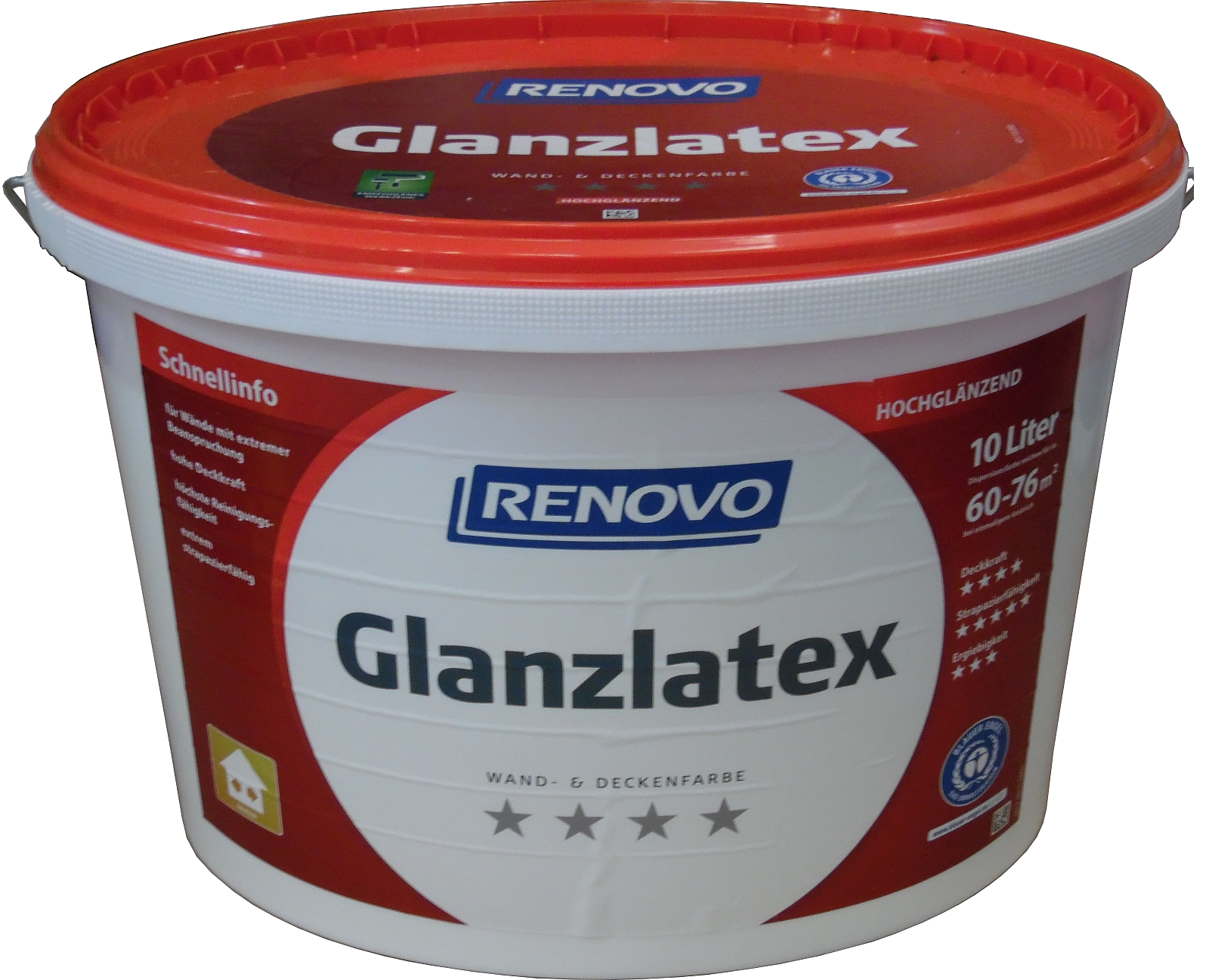 10L Renovo Glanzlatex Weiß hochglänzend 10L Renovo Glanzlatex Weiß hochglänzend