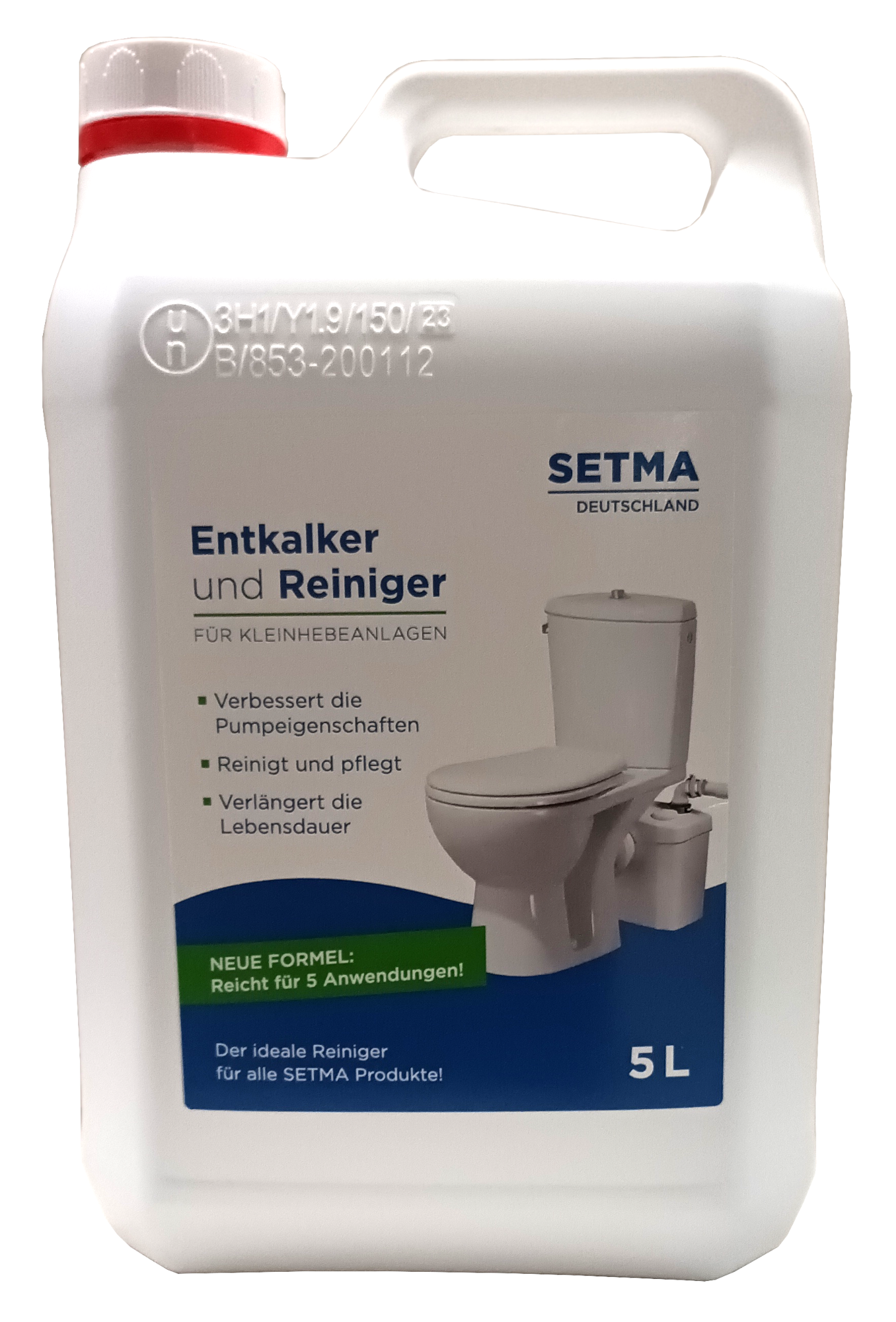 5L SETMA Entkalker für Kleinhebeanlage neue Rezeptur 5L SETMA Entkalker für Kleinhebeanlage neue Rezeptur