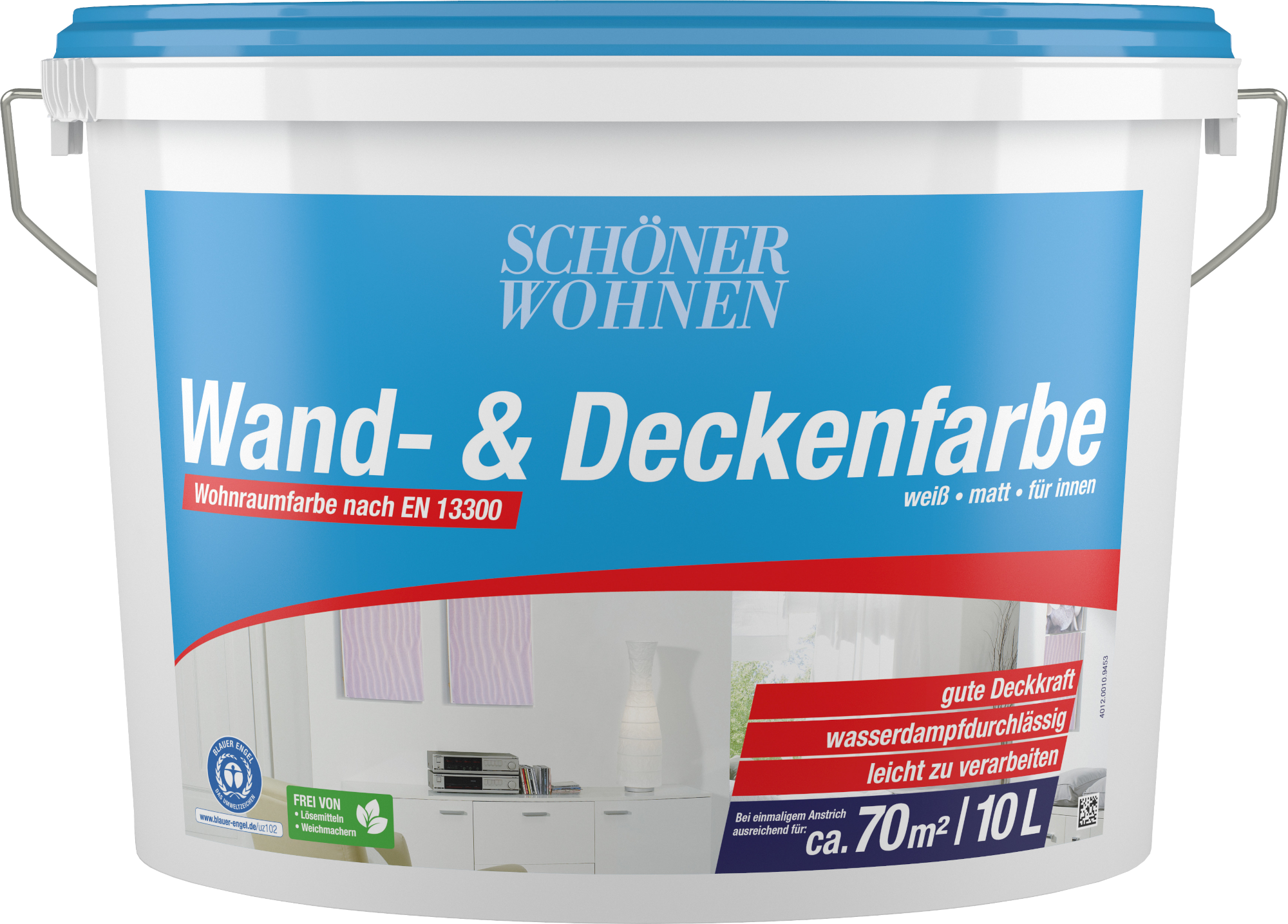 10L Schöner Wohnen Wand- und Deckenfarbe weiß 10L Schöner Wohnen Wand- und Deckenfarbe weiß