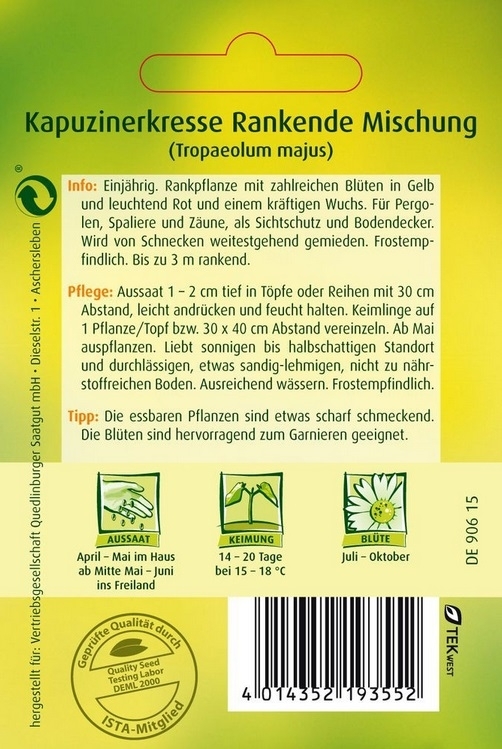 Kapuzinerkresse Rankende Mischung