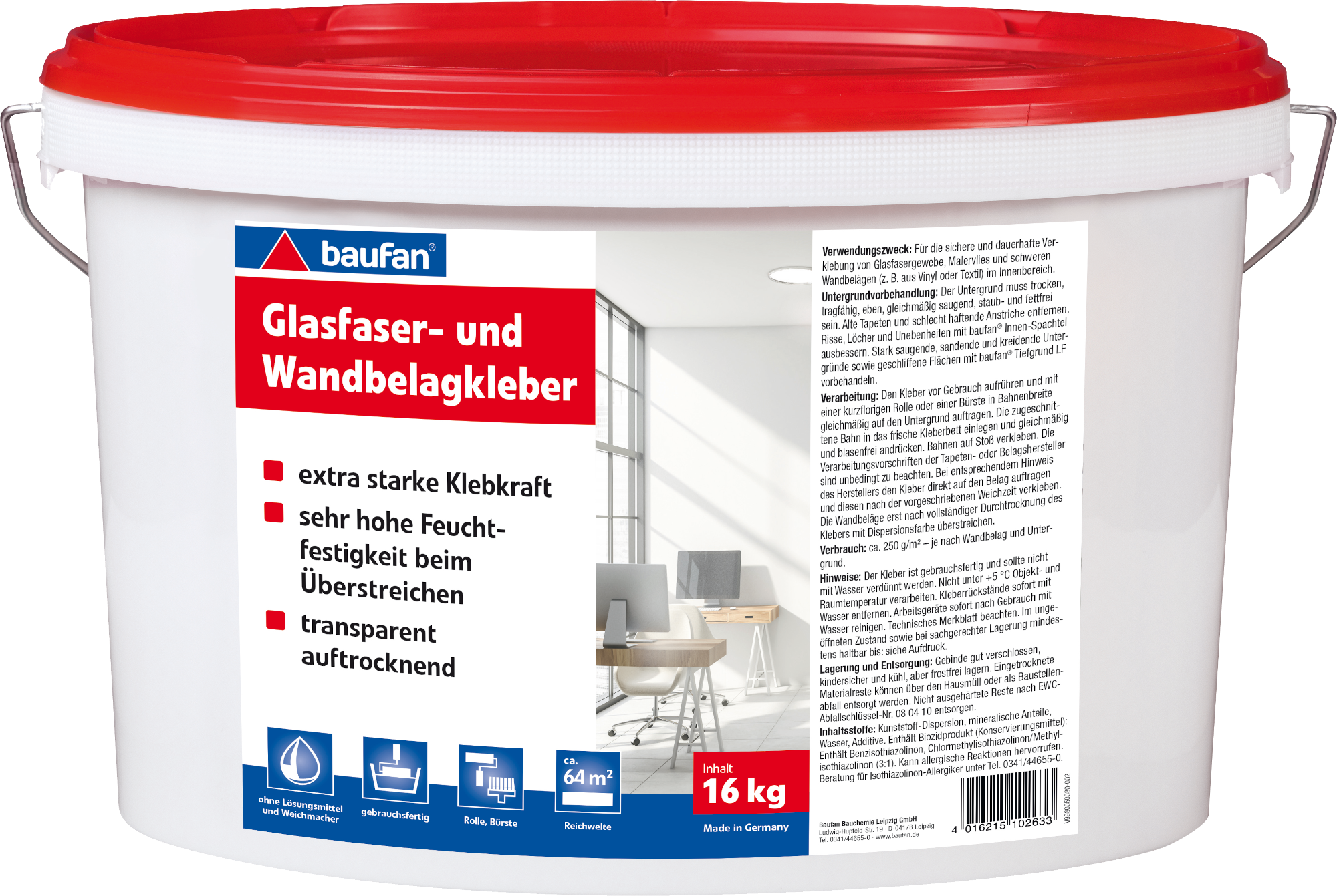 16kg Baufan Glasfaserkleber 16kg Baufan Glasfaserkleber