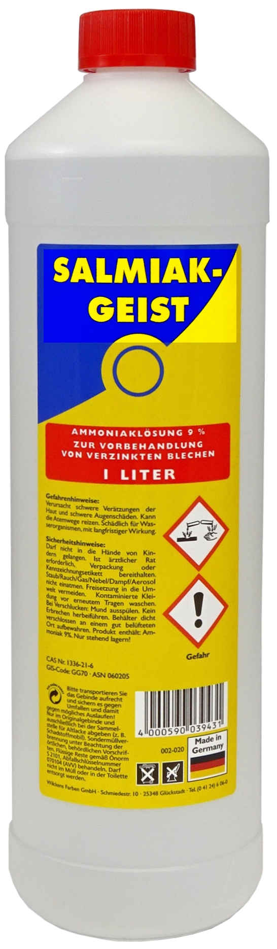 1L WILCKENS Salmiakgeist 1L WILCKENS Salmiakgeist