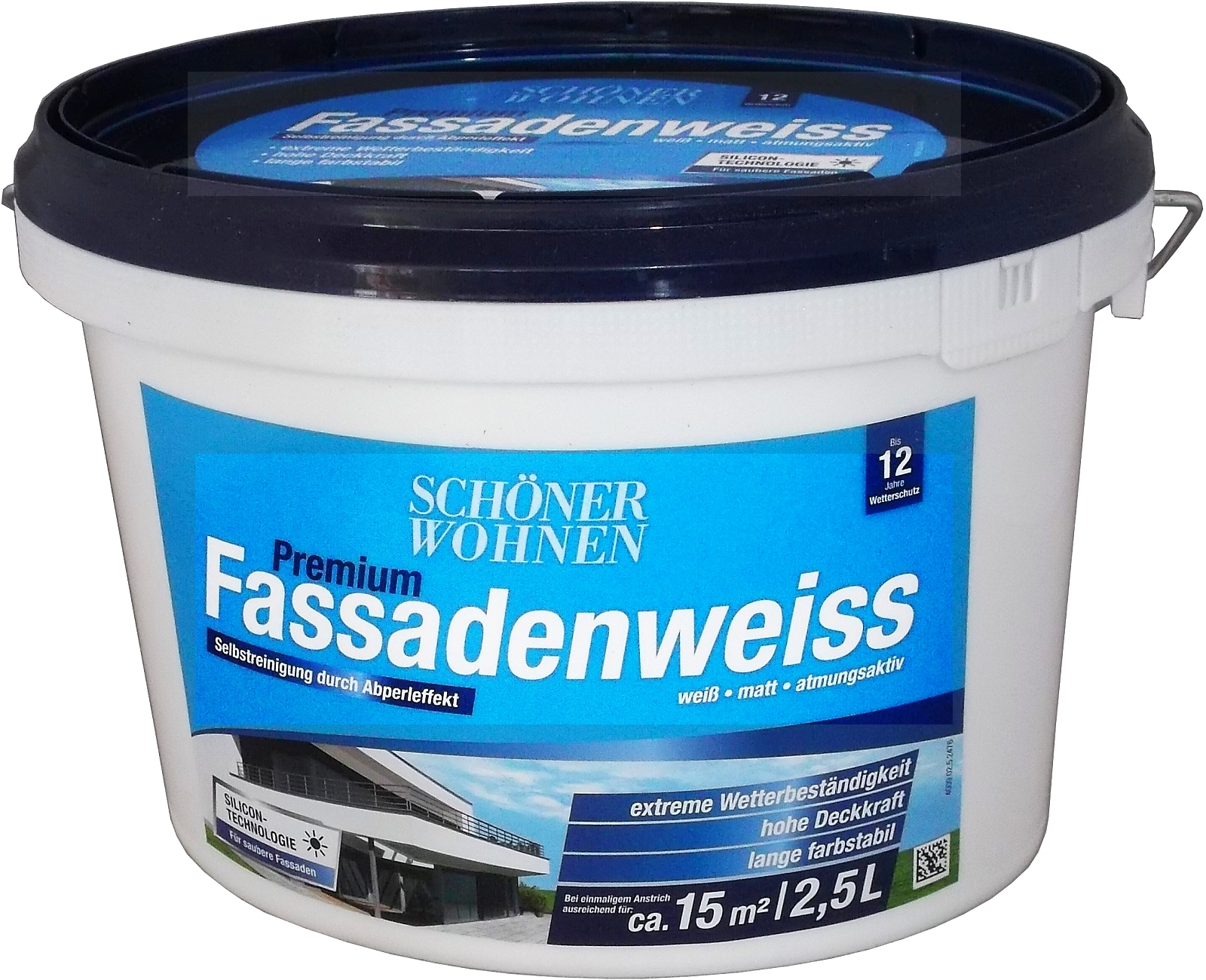 2,5L Schöner Wohnen Premium-Fassadenweiss Silicon