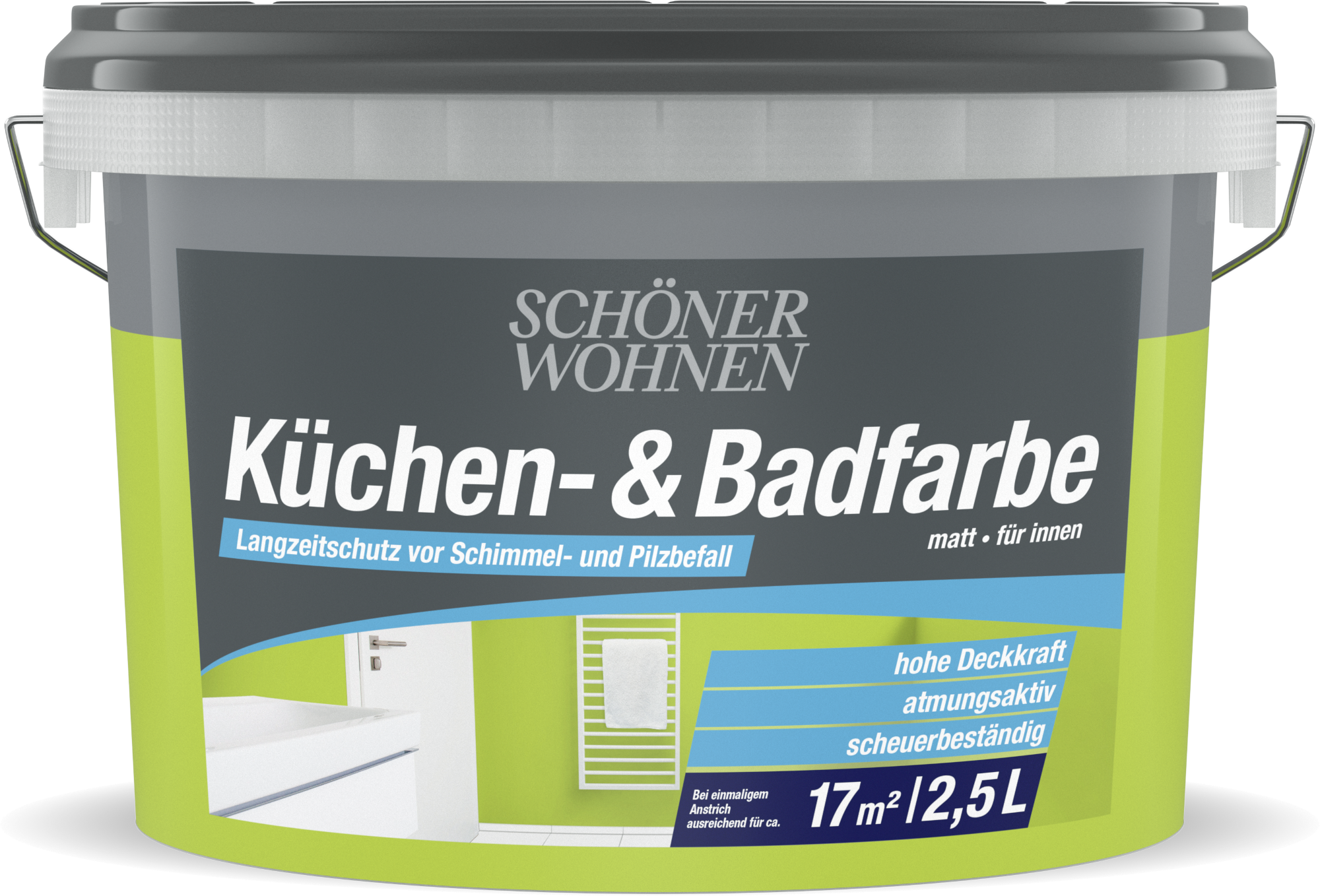 2,5L Schöner Wohnen Küchen-& Badfarbe matt, 6516 Fresh
