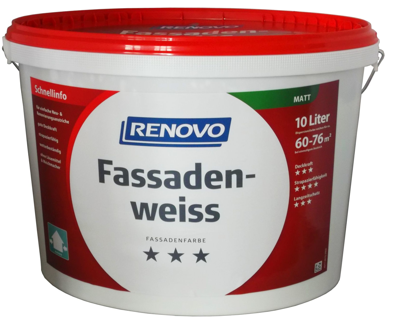10L Renovo Fassadenweiss wetterbeständig 10L Renovo Fassadenweiss wetterbeständig