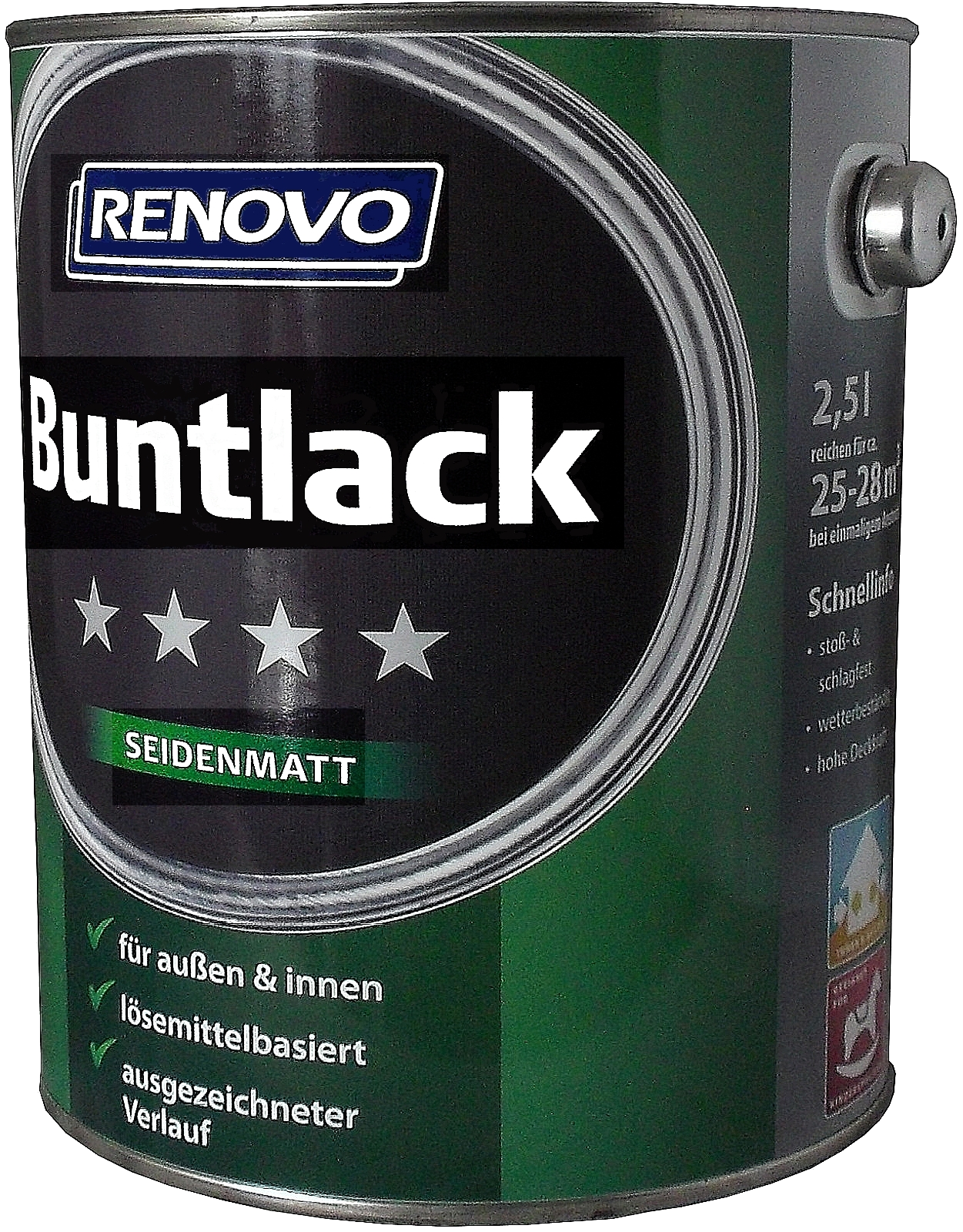 2,5L Renovo Seidenmattlack schokobraun Nr.8017 2,5L Renovo Seidenmattlack schokobraun Nr.8017