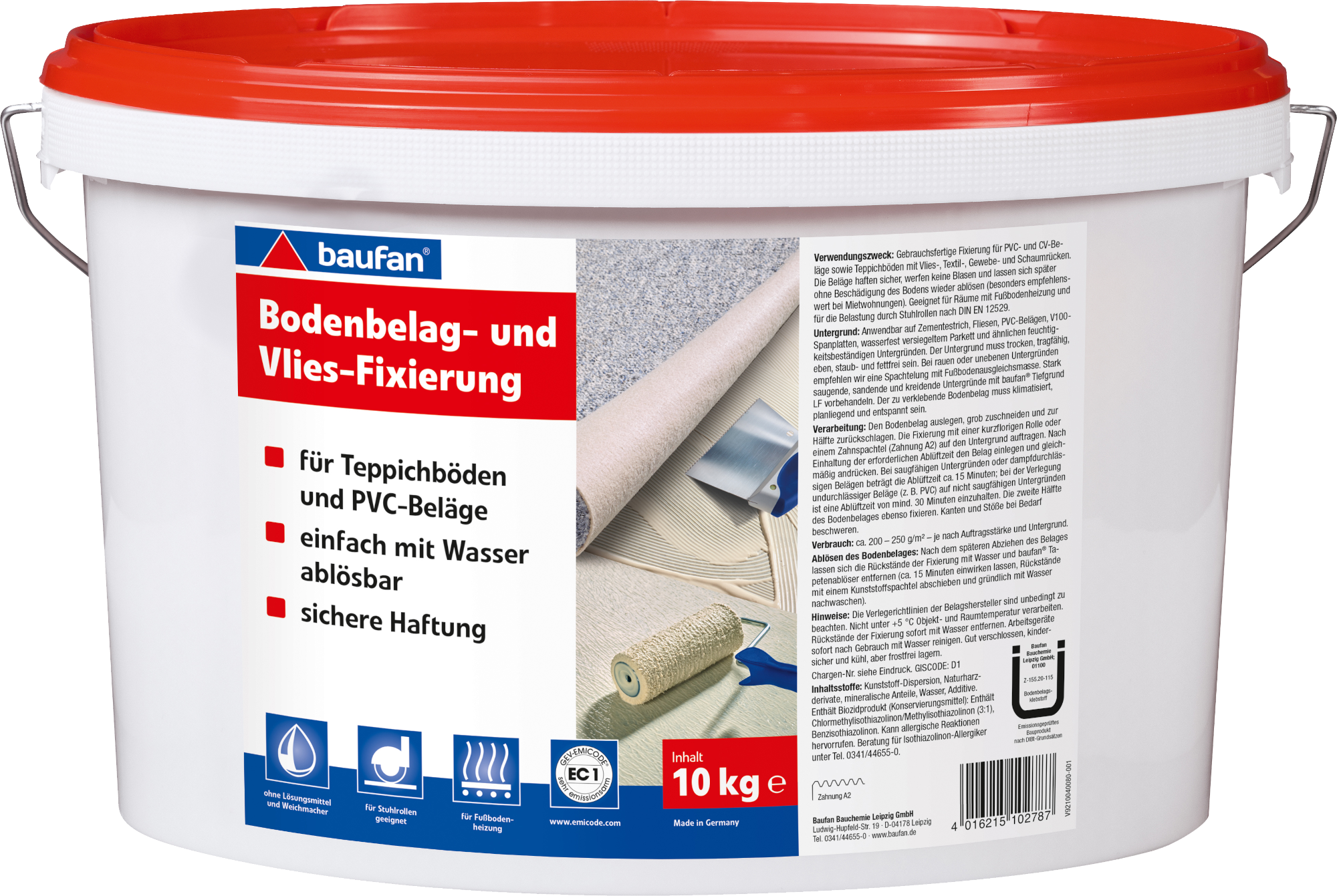 10kg Baufan Bodenbelag- und Vlies-Fixierung 10kg Baufan Bodenbelag- und Vlies-Fixierung