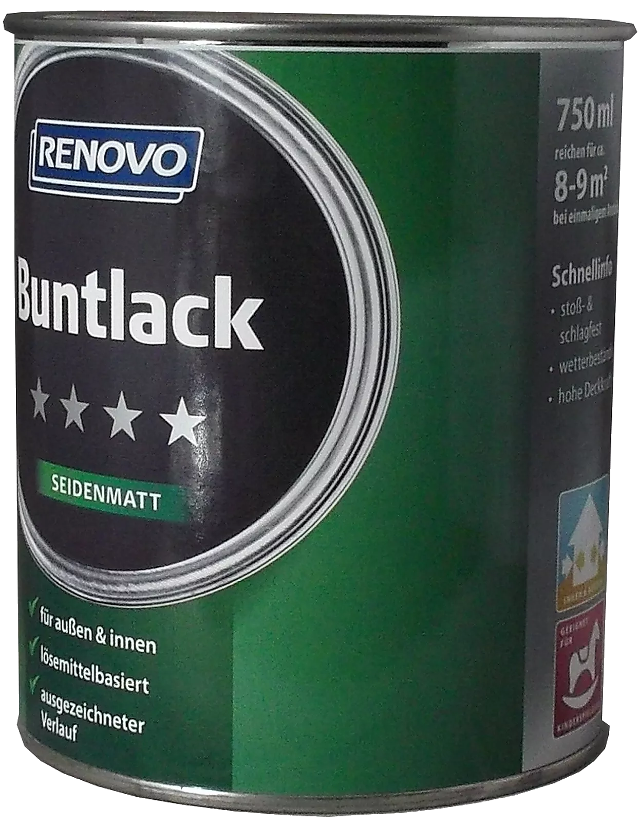 750ml Renovo Seidenmattlack cremeweiss RAL9001