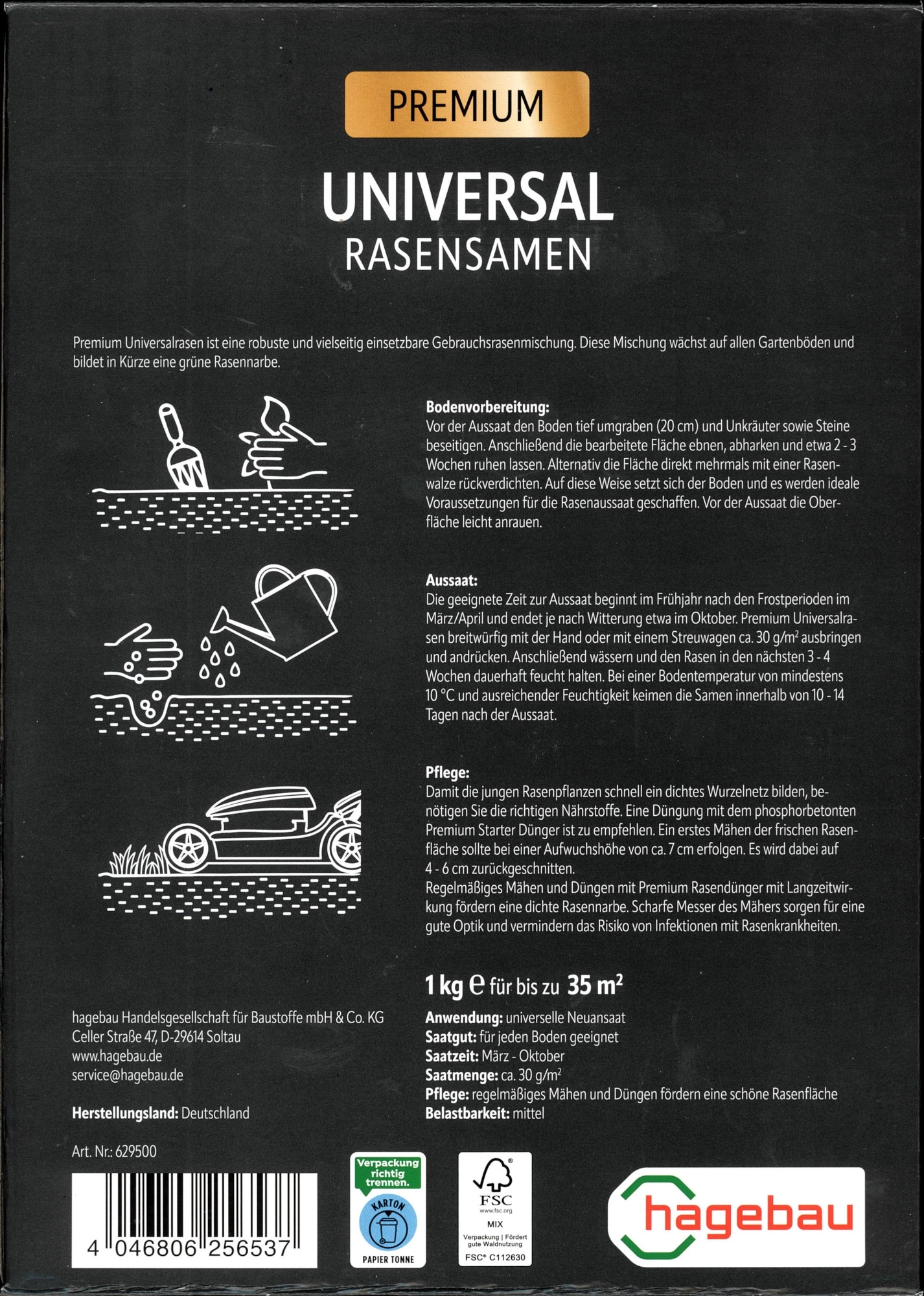 h-Marke Universalrasen 1kg