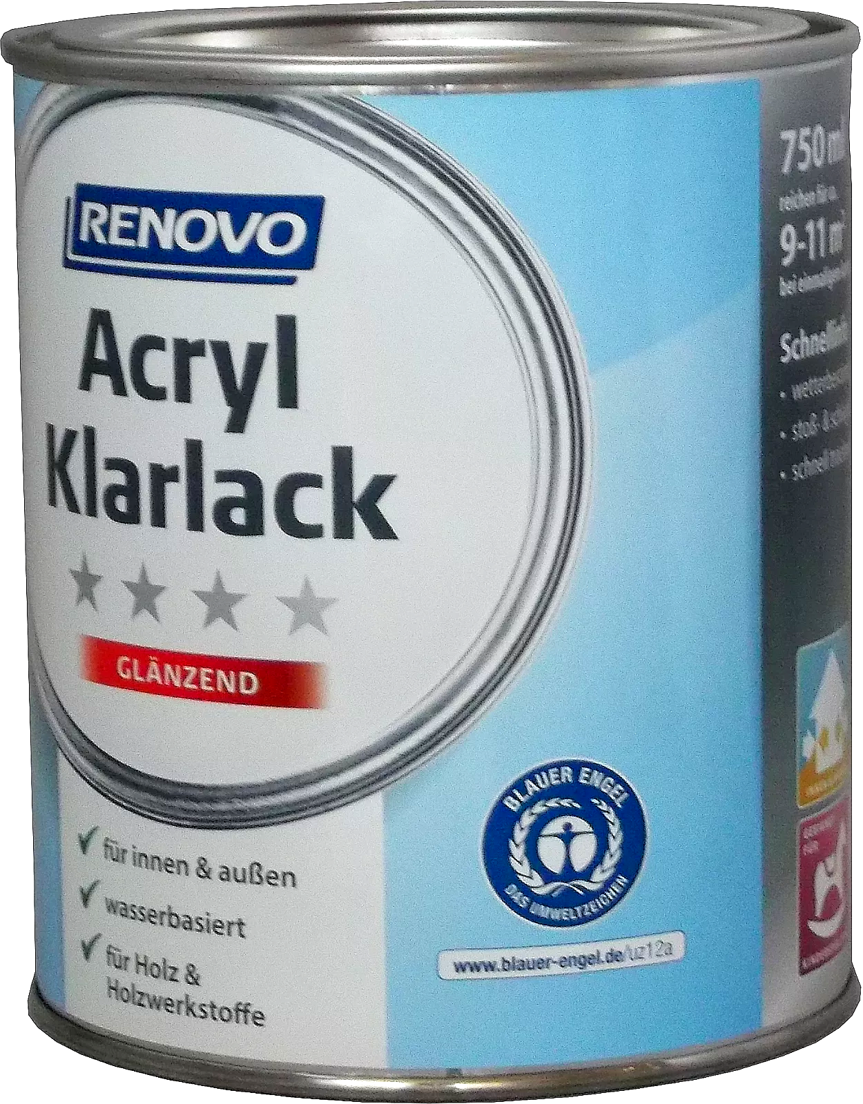 750ml Renovo Acryl Klarlack glänzend