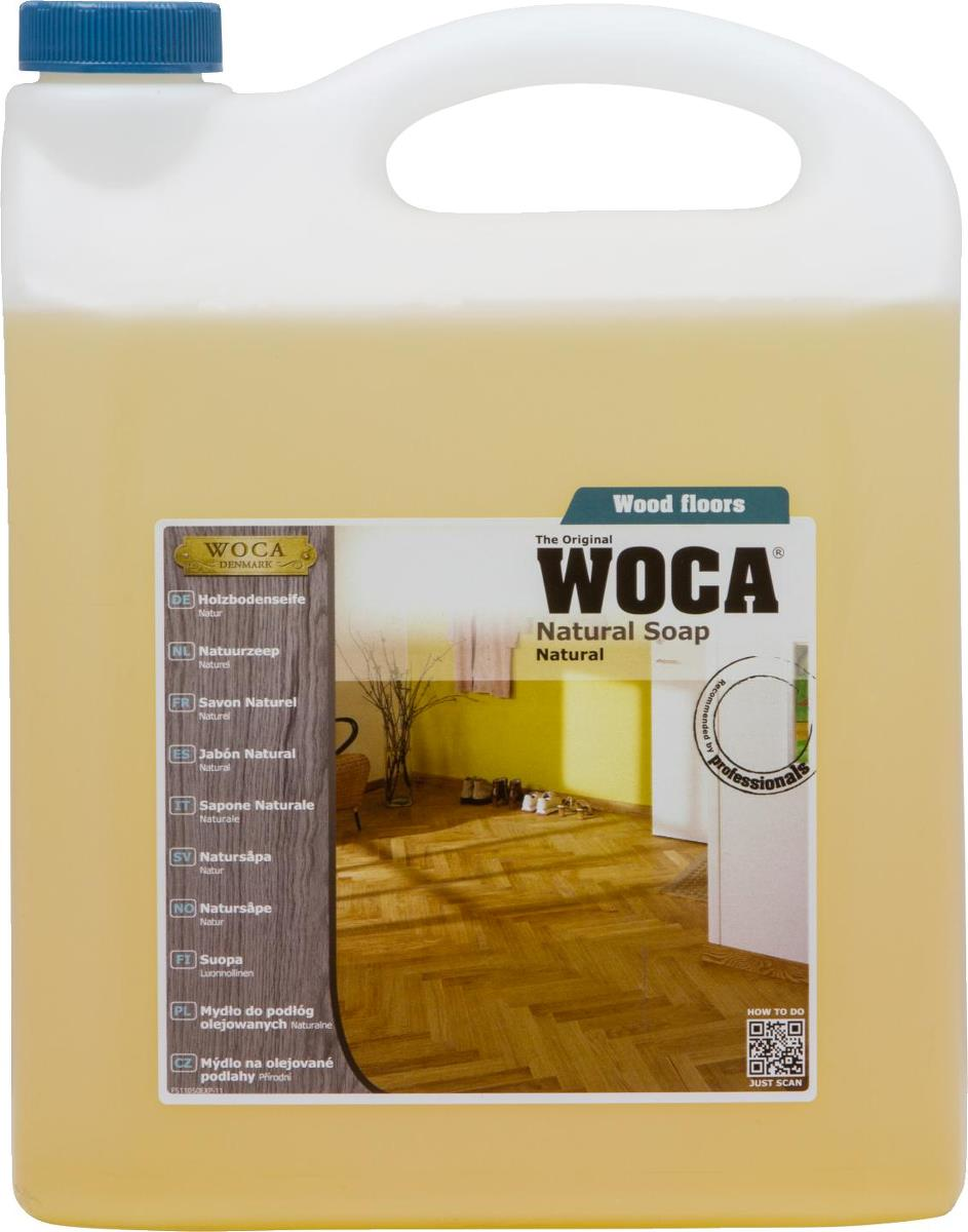 5L WOCA Holzbodenseife Natur + 1 Baumwoll-Mopp