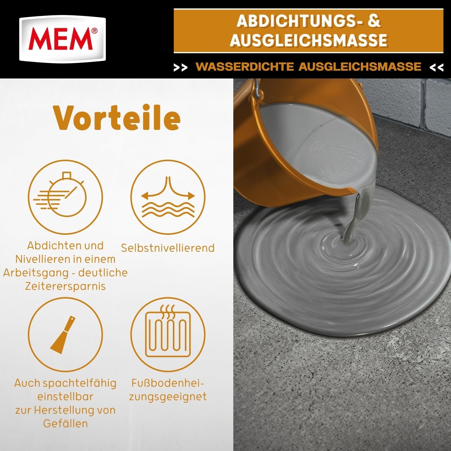 15kg MEM Abdichtungs-& Ausgleichmasse ehemals Dicht-Spachtel 2in1 15kg MEM Abdichtungs-& Ausgleichmasse ehemals Dicht-Spachtel 2in1