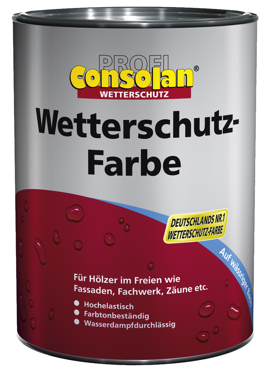 2,5L Profi Consolan Wetterschutzfarbe grau 2,5L Profi Consolan Wetterschutzfarbe grau