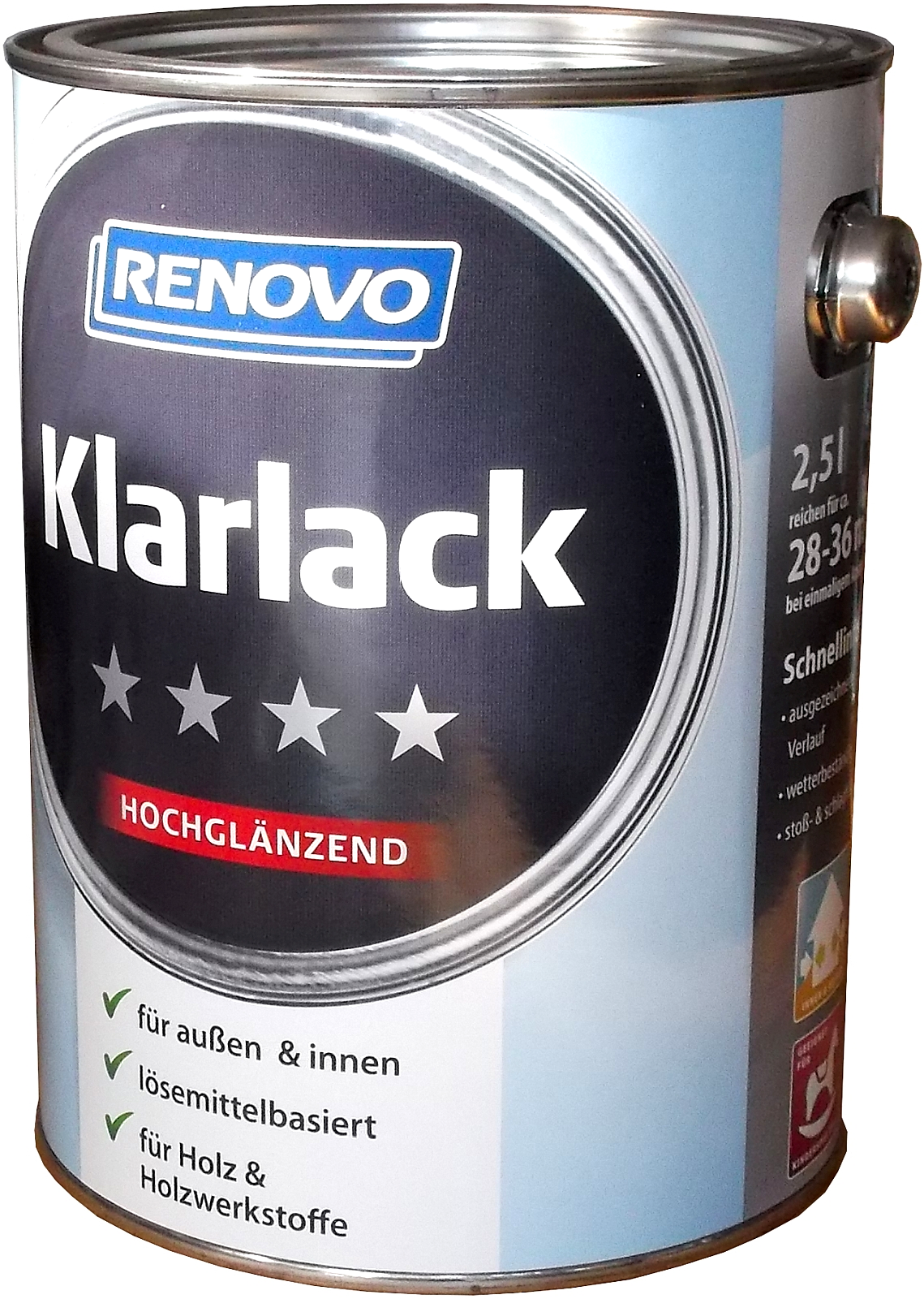 2,5L Renovo Klarlack Hochglanz aromatenfrei 2,5L Renovo Klarlack Hochglanz aromatenfrei