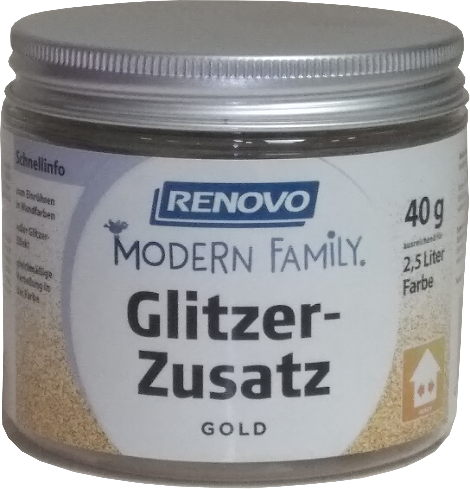 40g Renovo Glitzerzusatz, Modern Family, Gold 40g Renovo Glitzerzusatz, Modern Family, Gold