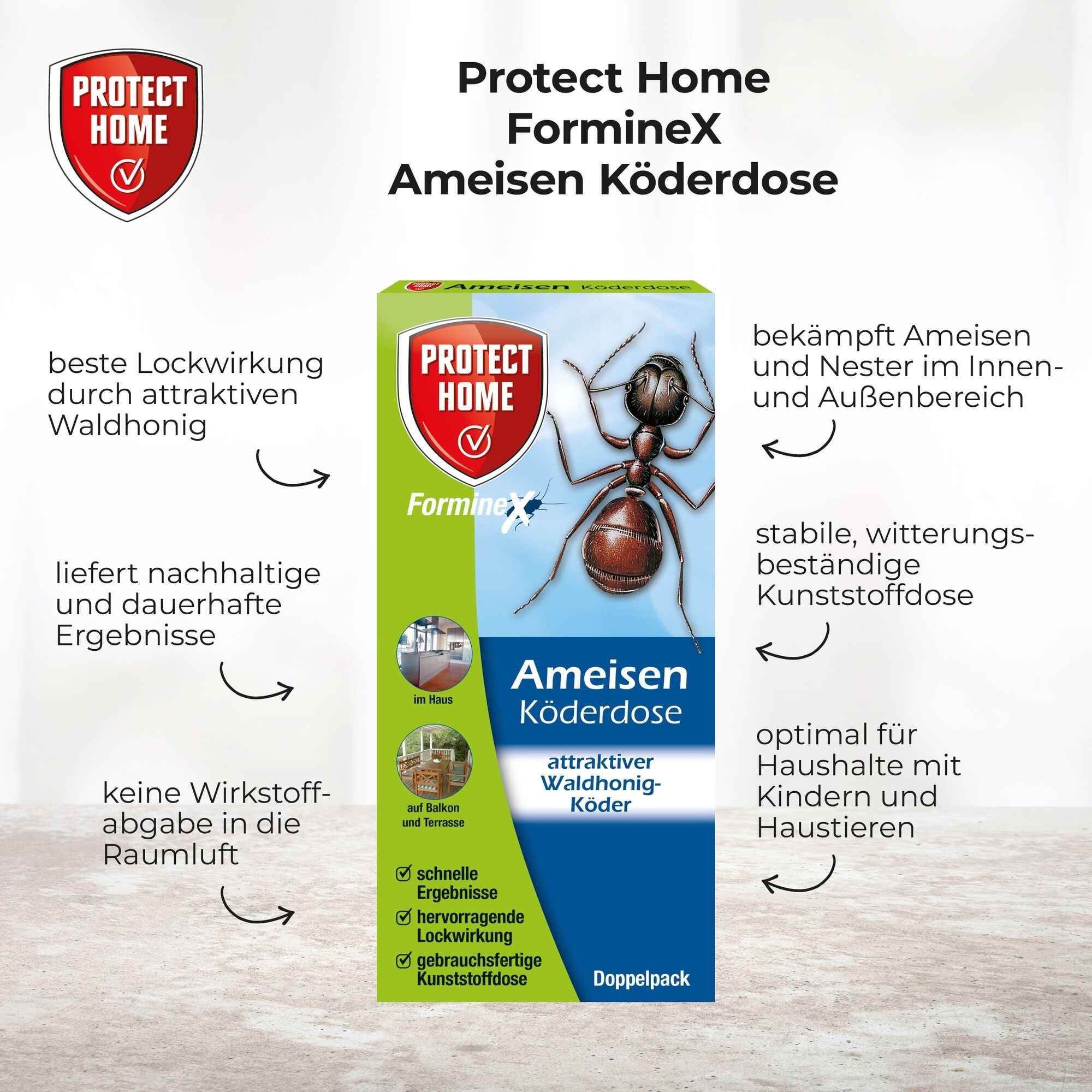 Protect Home FormineX Ameisenköderdose 2 Stück Protect Home FormineX Ameisenköderdose 2 Stück
