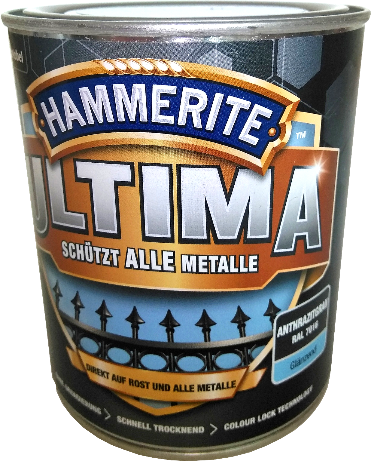 750ml Hammerite ULTIMA MSL glz. Anthrazitgrau 750ml Hammerite ULTIMA MSL glz. Anthrazitgrau