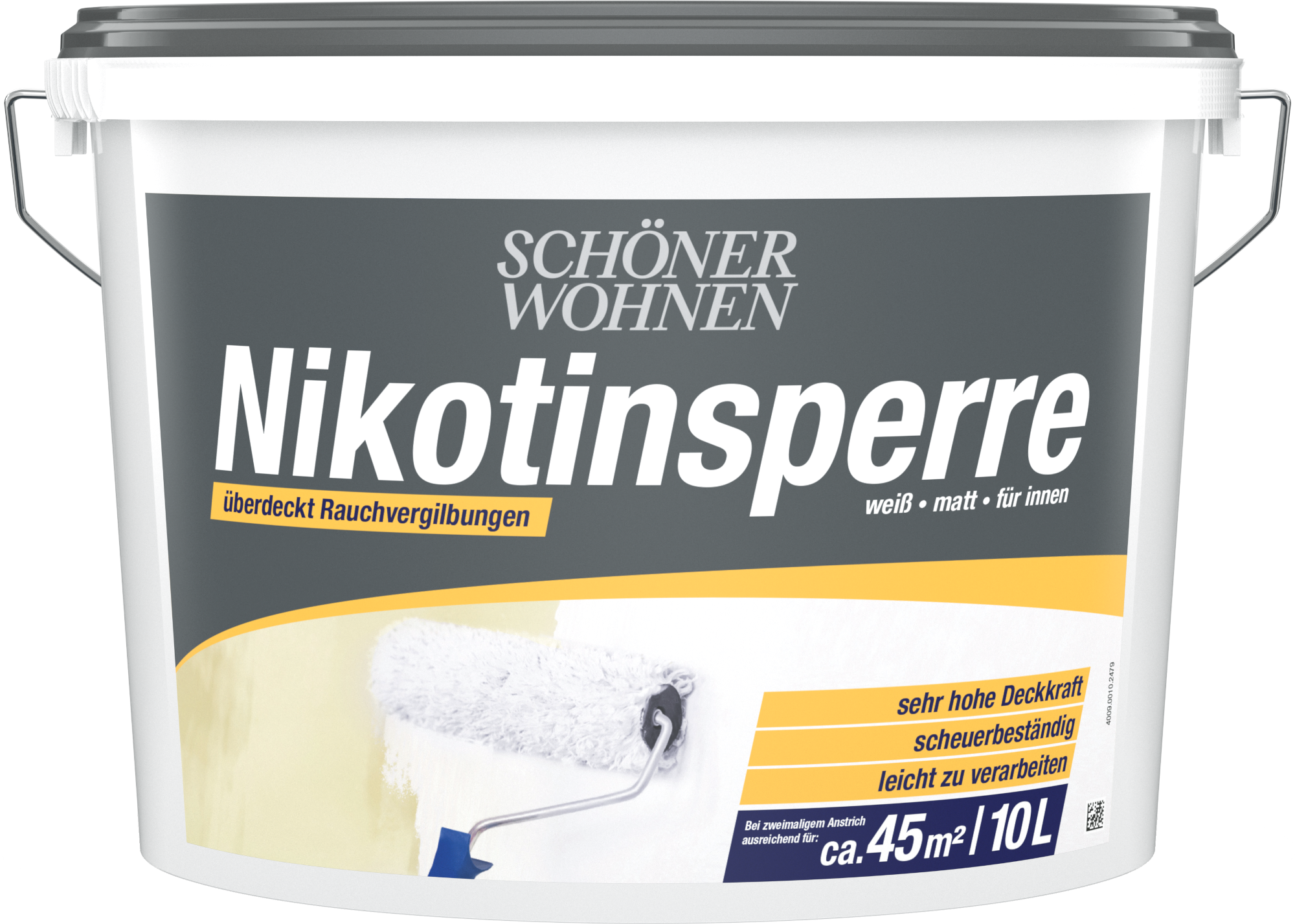 10L Schöner Wohnen Nikotinsperre, Weiß, Matt 10L Schöner Wohnen Nikotinsperre, Weiß, Matt