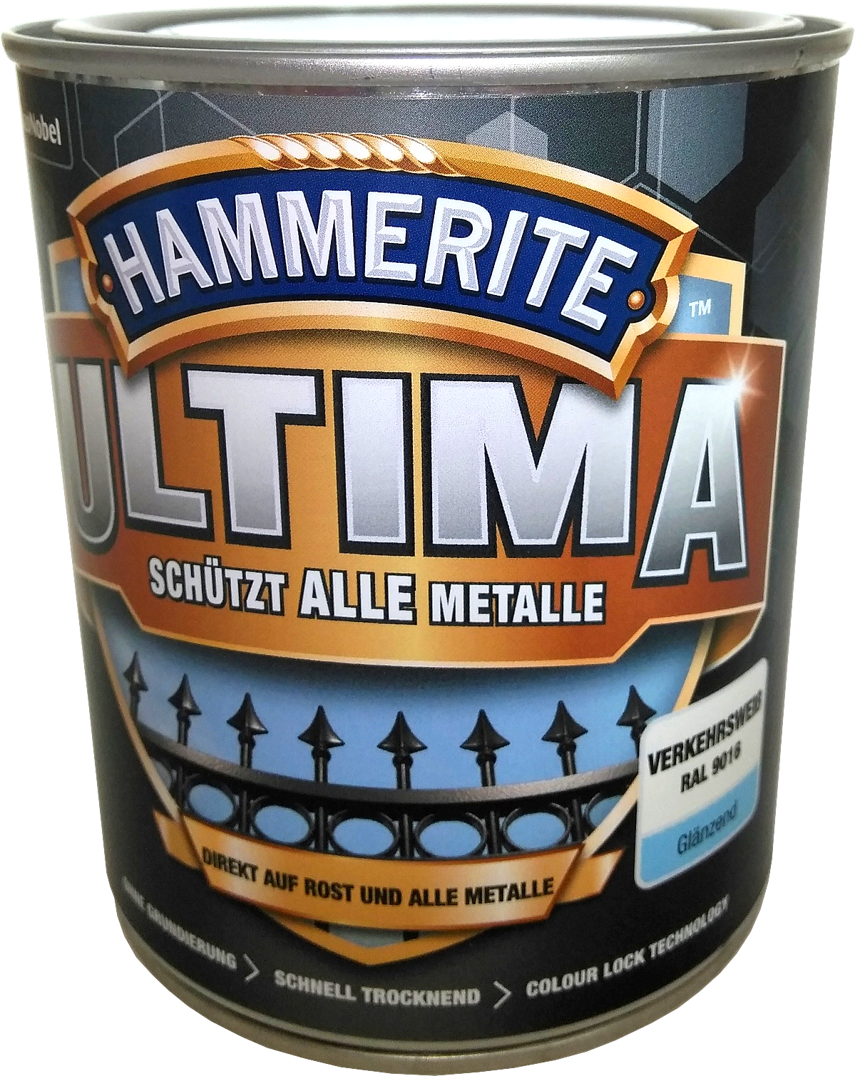 750ml Hammerite ULTIMA MSL glz. Verkehrsweiß 750ml Hammerite ULTIMA MSL glz. Verkehrsweiß